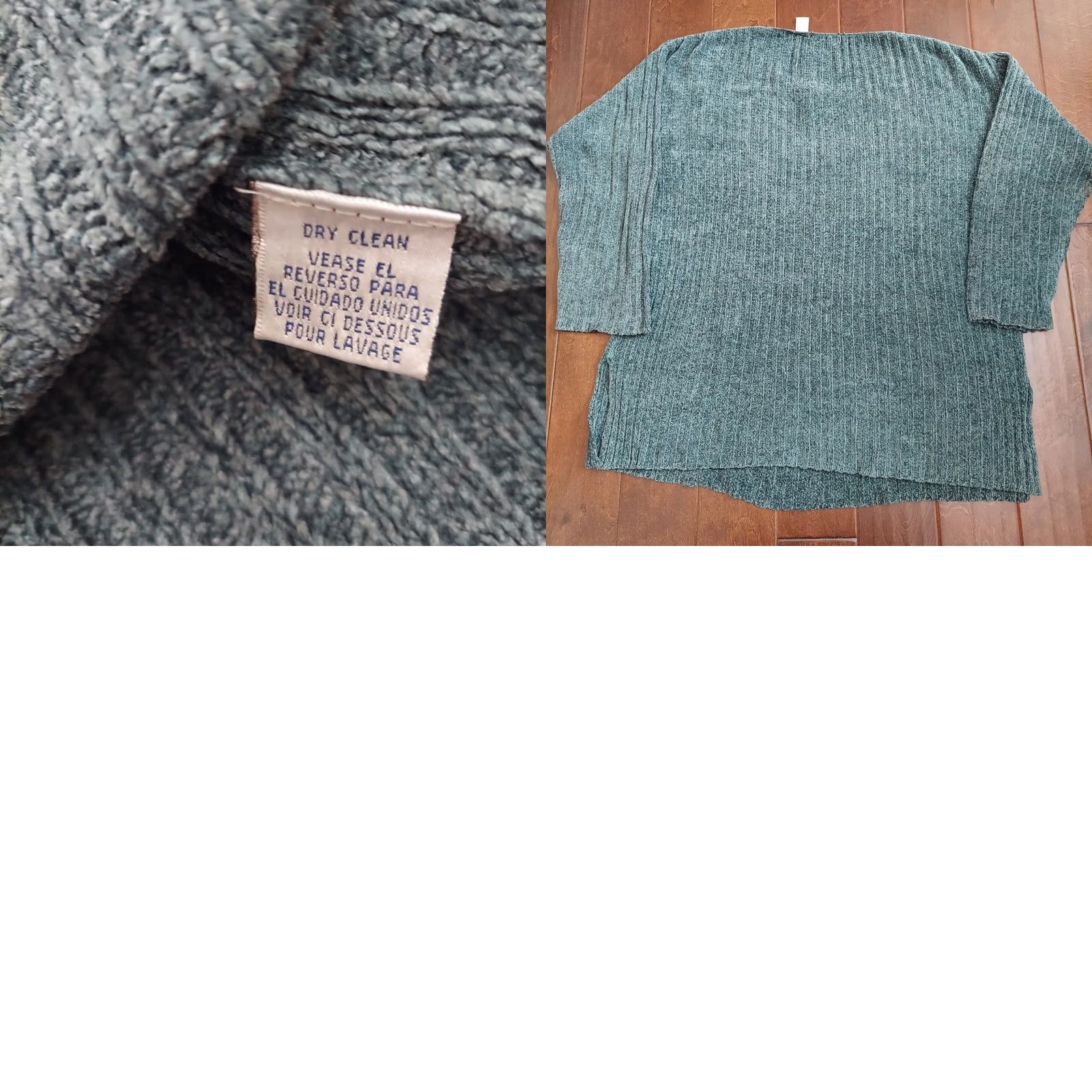 Vintage Spiegel Elements Exclusively Women's Green Long Sleeve Knit Sweater - L, Pullover, Regular Fit, Breathable, Rayon Acrylic, Spring Summer, Women Size L / US 10 / IT 46 - 10 Thumbnail