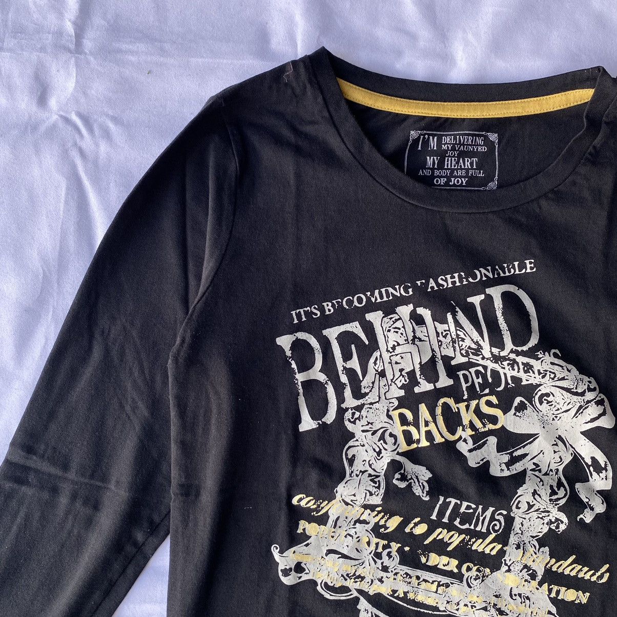 Beauty Beast × If Six Was Nine × Japanese Brand Japanese Poem Behind Peoples Back Gothic Tees Size US M / EU 48-50 / 2 - 2 Thumbnail