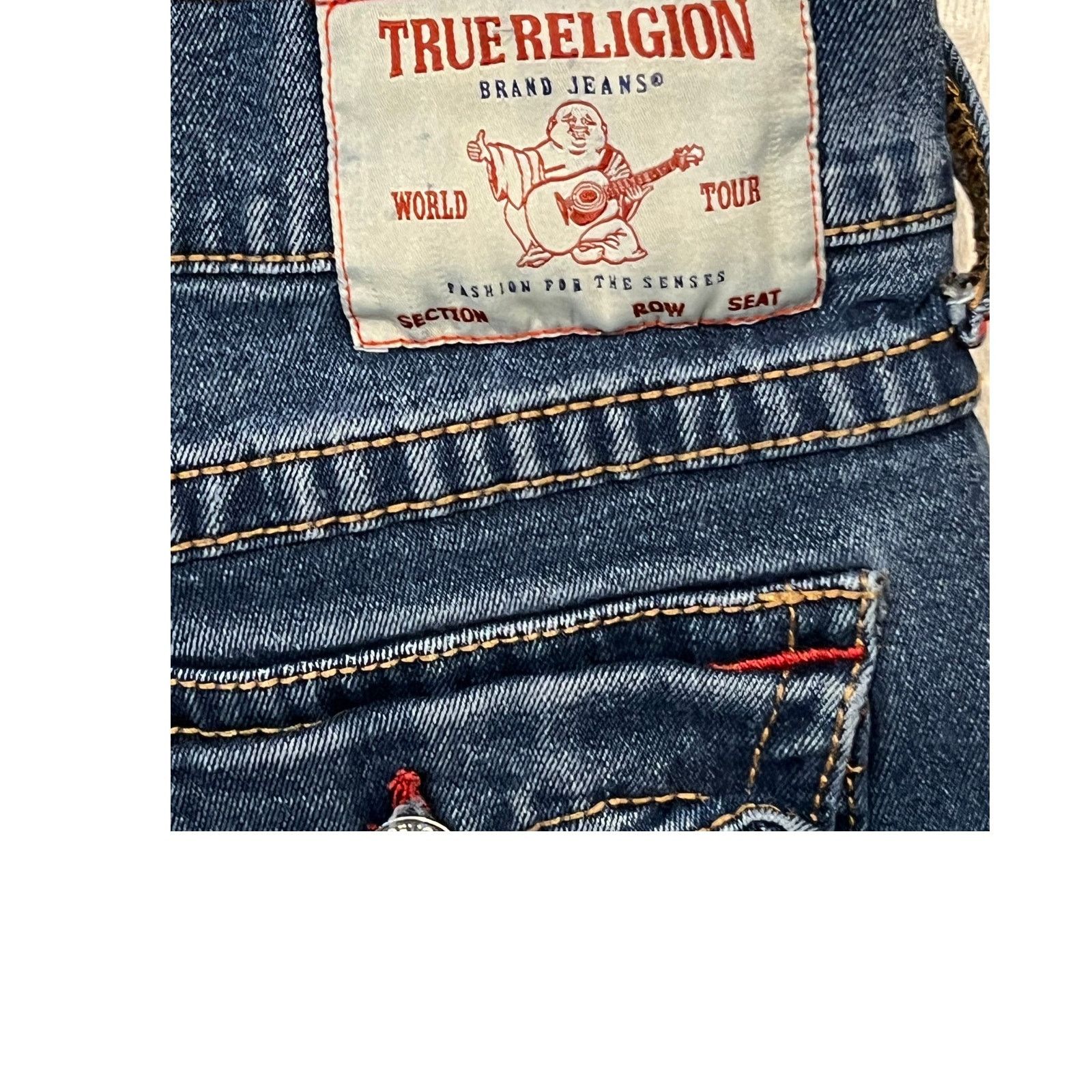 True Religion True Religion Relaxed Skinny Rocco Jeans Mens 38x29 Size US 38 / EU 54 - 3 Thumbnail