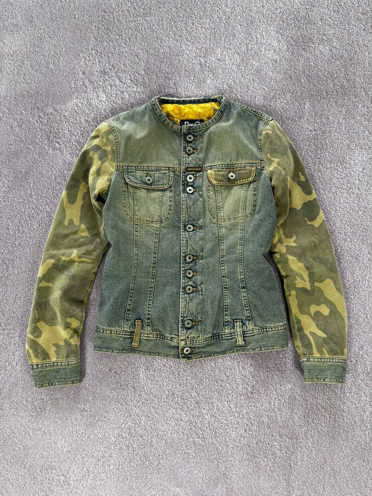 Dolce & Gabbana D&G Dolce & Gabbana 00s Archival Camo Denim Jacket Size XS / US 0-2 / IT 36-38 - 1 Thumbnail