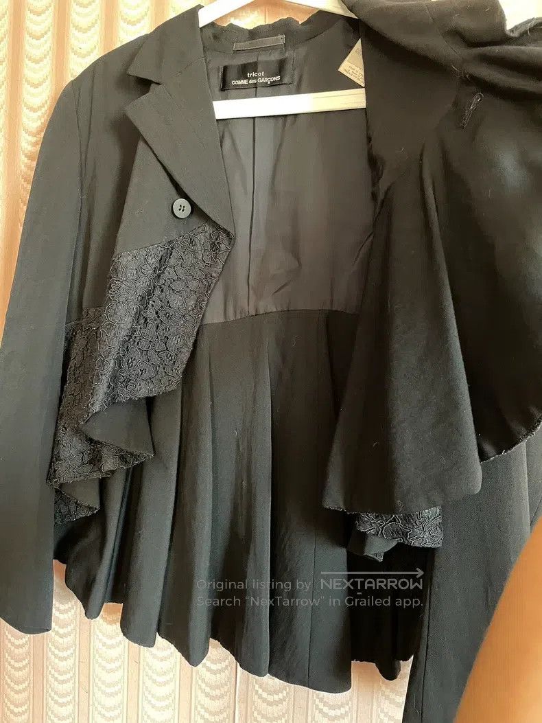 Comme des Garcons Comme Des Garcons Black women's patchwork wool coat, jacke Size M / US 6-8 / IT 42-44 - 3 Thumbnail