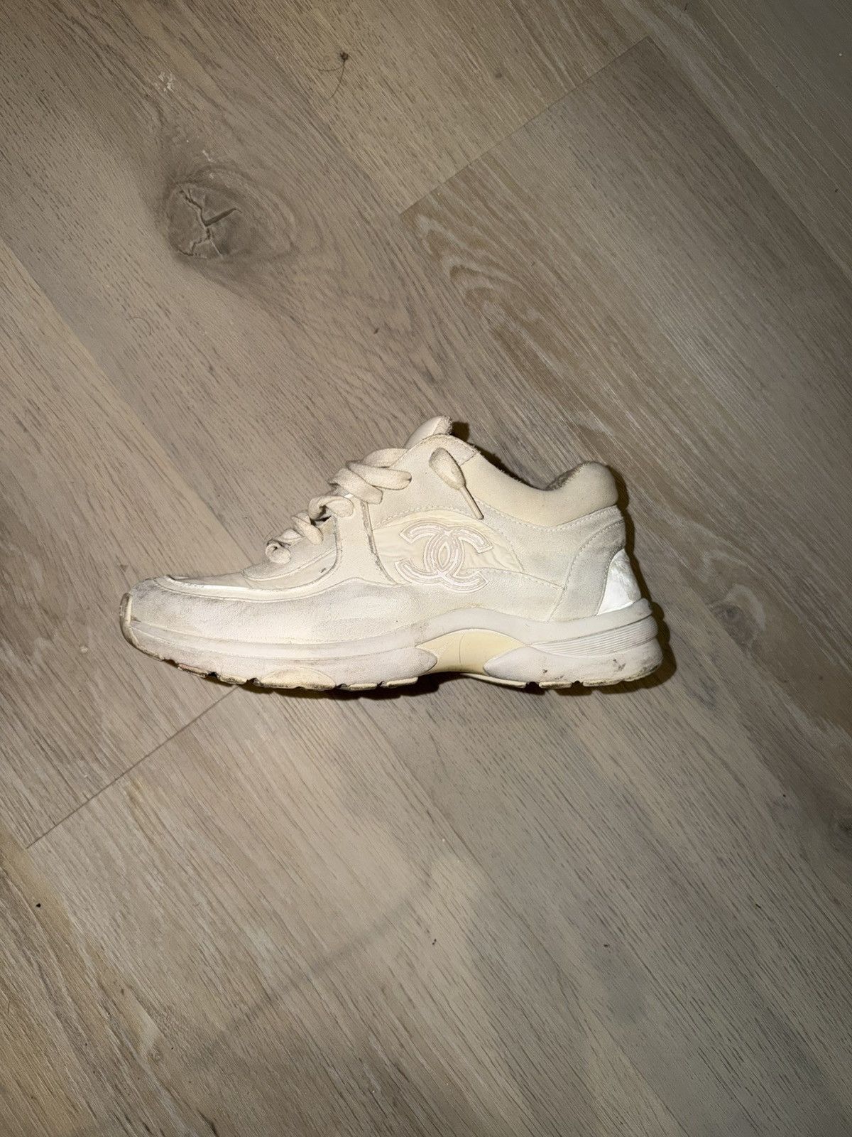 Chanel Chanel Runner Suede Calfskin Fabric CC Sneakers Size US 6.5 / IT 36.5 - 2 Thumbnail