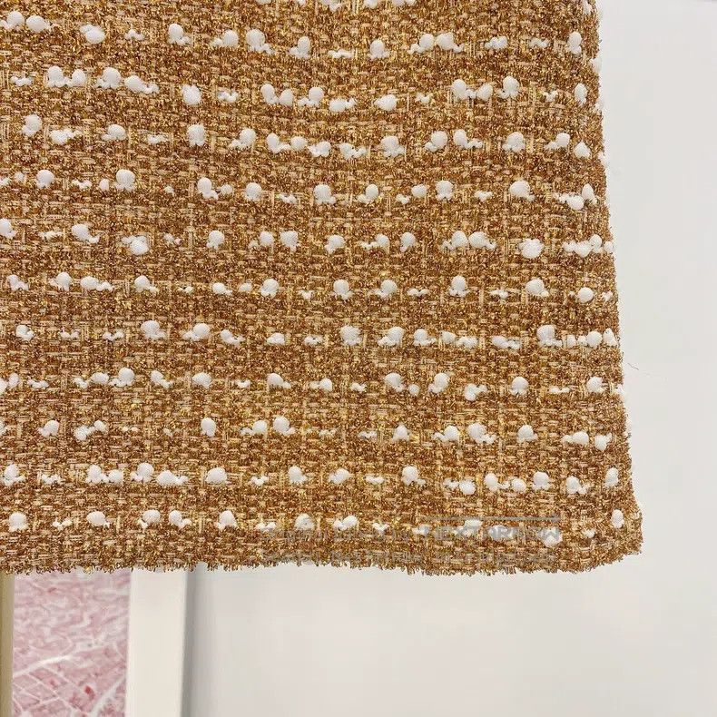 Louis Vuitton Louis Vuitton Gold Skirt Size 37" - 5 Thumbnail