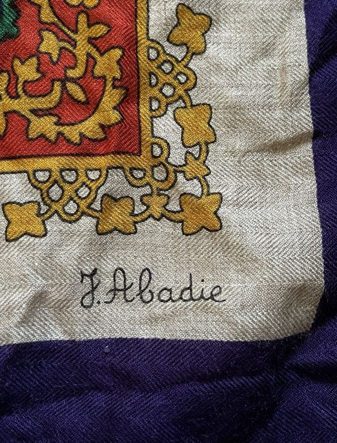 Hermes Hermes Brins D’or Julia Abadie 1982 Blanket Cashmere Scarf Size ONE SIZE - 6 Thumbnail