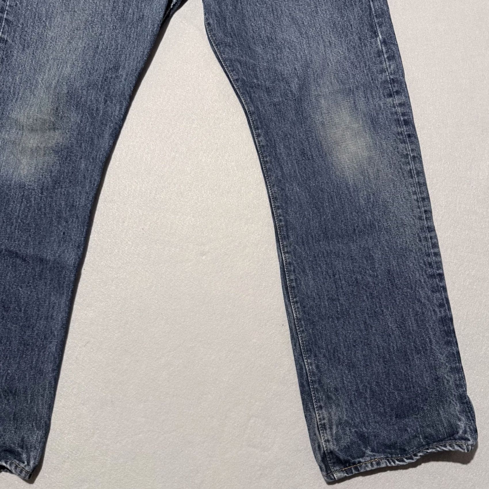 Levi's Levi's 501 Original Jeans Men Blue Denim Straight Fit 36X30 Distressed Y2K Jeans Size US 36 / EU 52 - 6 Thumbnail