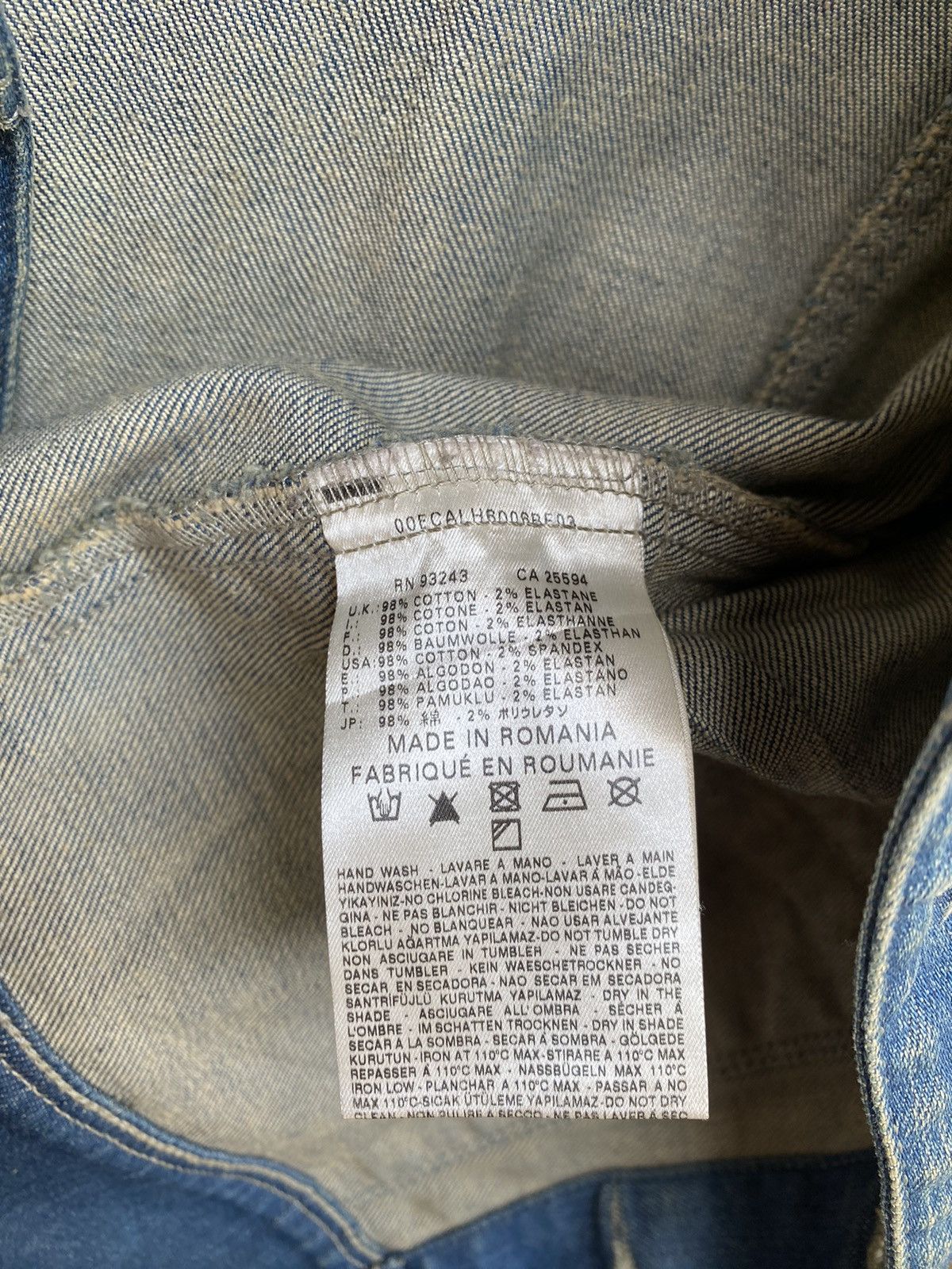 Diesel Y2K DIESEL DENIM JACKET DISTRESSED Size US S / EU 44-46 / 1 - 9 Thumbnail