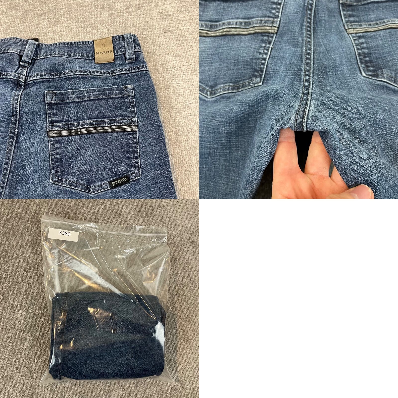 Prana PRANA Jeans Mens 32x31 Slim Medium Blue Denim Pants Hiking Outdoor 5-Pocket Design Regular Size US 32 / EU 48 - 9 Thumbnail