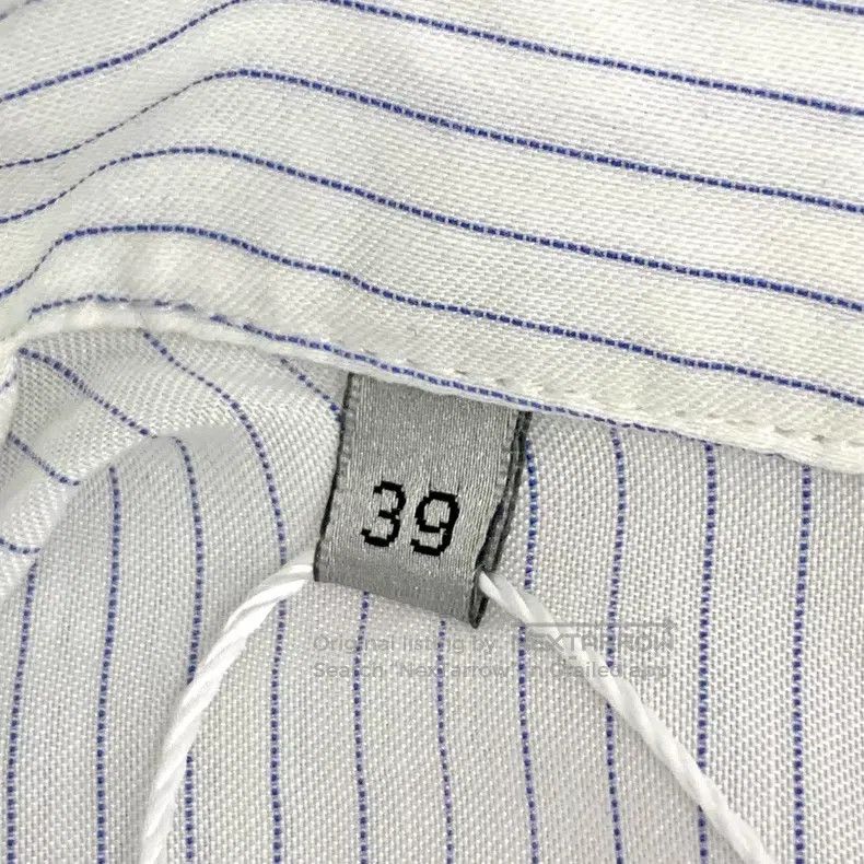 Dior Dior Size 39 Blue and white striped cotton long-sleeved shi Size US XXS / EU 40 - 6 Thumbnail