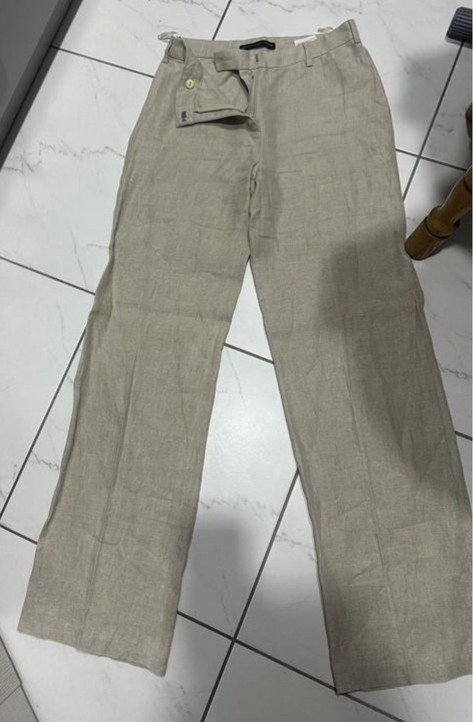 Balenciaga Balenciaga Paris Linen Pants Size 27" / US 4 / IT 40 - 1 Thumbnail