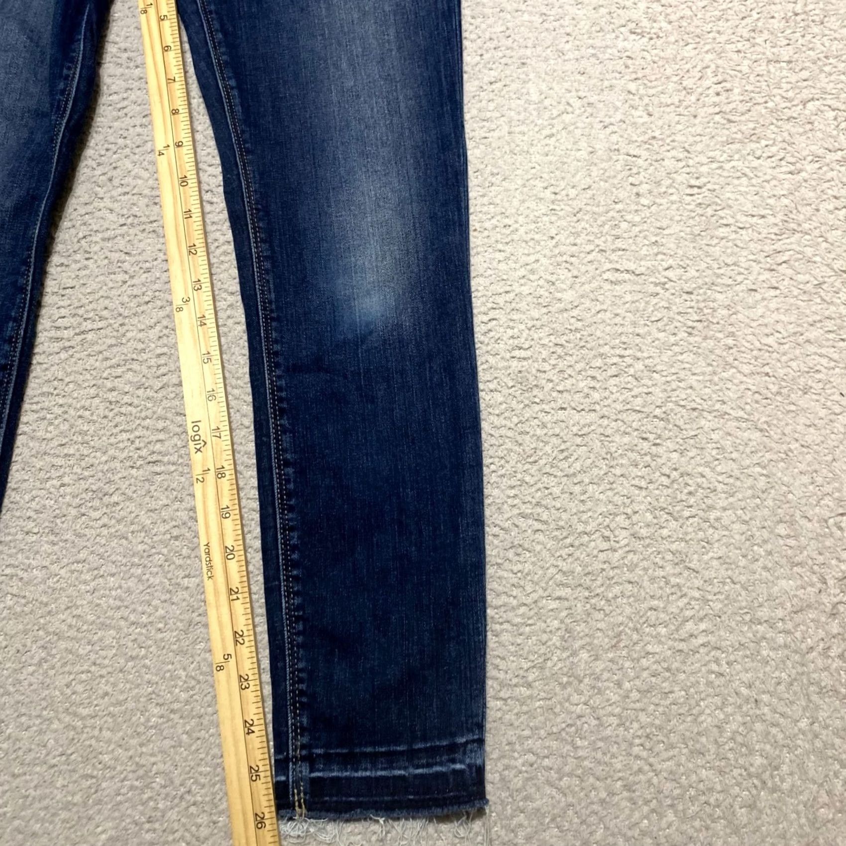 Lucky Brand Lucky Brand Jeans Womens 2 Blue Denim Dark Wash Ava Skinny Mid Rise 26 Inseam Regular 5-Pocket Size 26" / US 2 / IT 38 - 7 Thumbnail