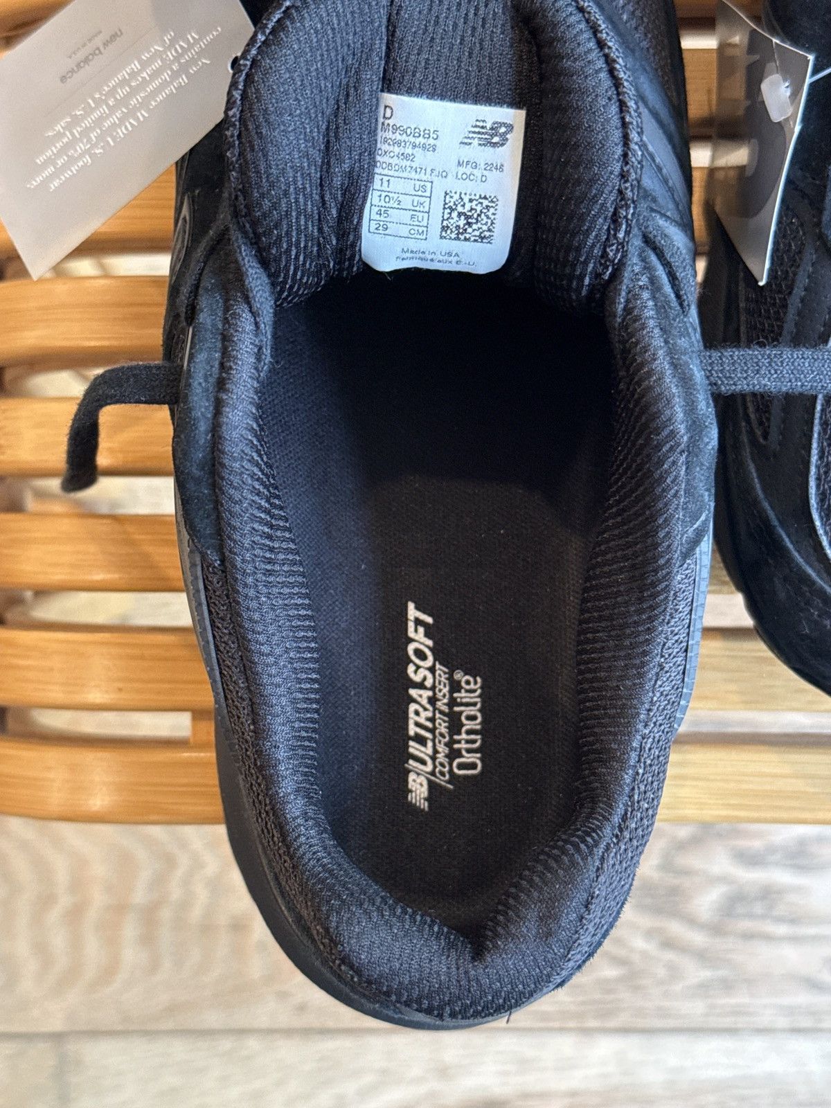 New Balance New Balance 990 v5 Made in America Black 11 Size US 11 / EU 44 - 8 Thumbnail