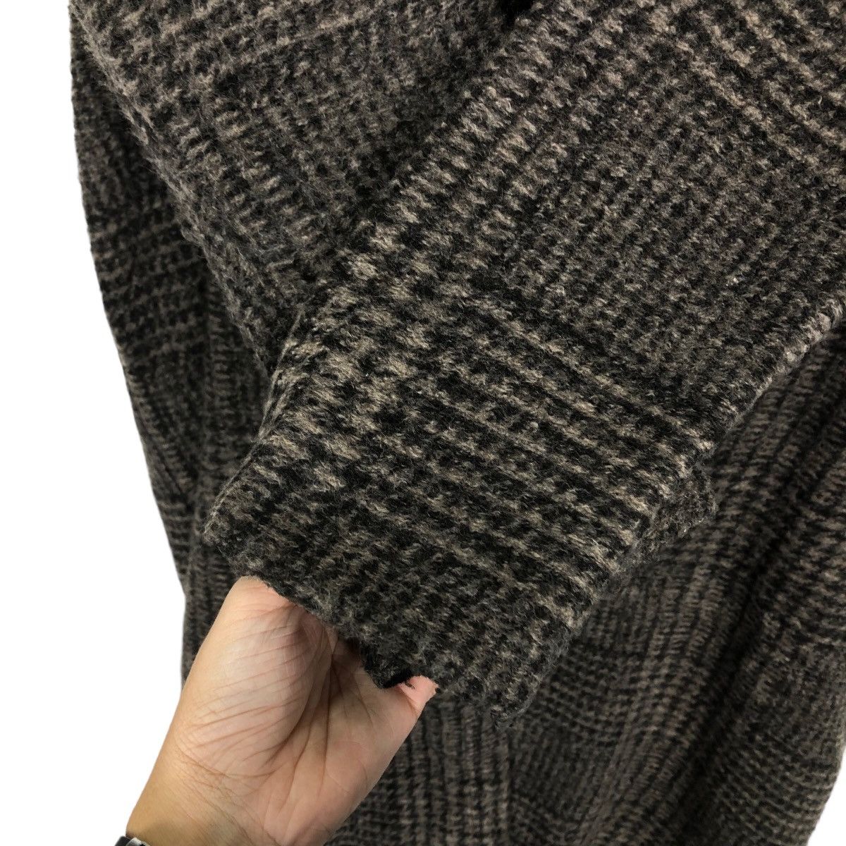 Japanese Brand Tartan Design Long Cardigan Jacket Ships Japan Issey Miyake Size US M / EU 48-50 / 2 - 11 Thumbnail