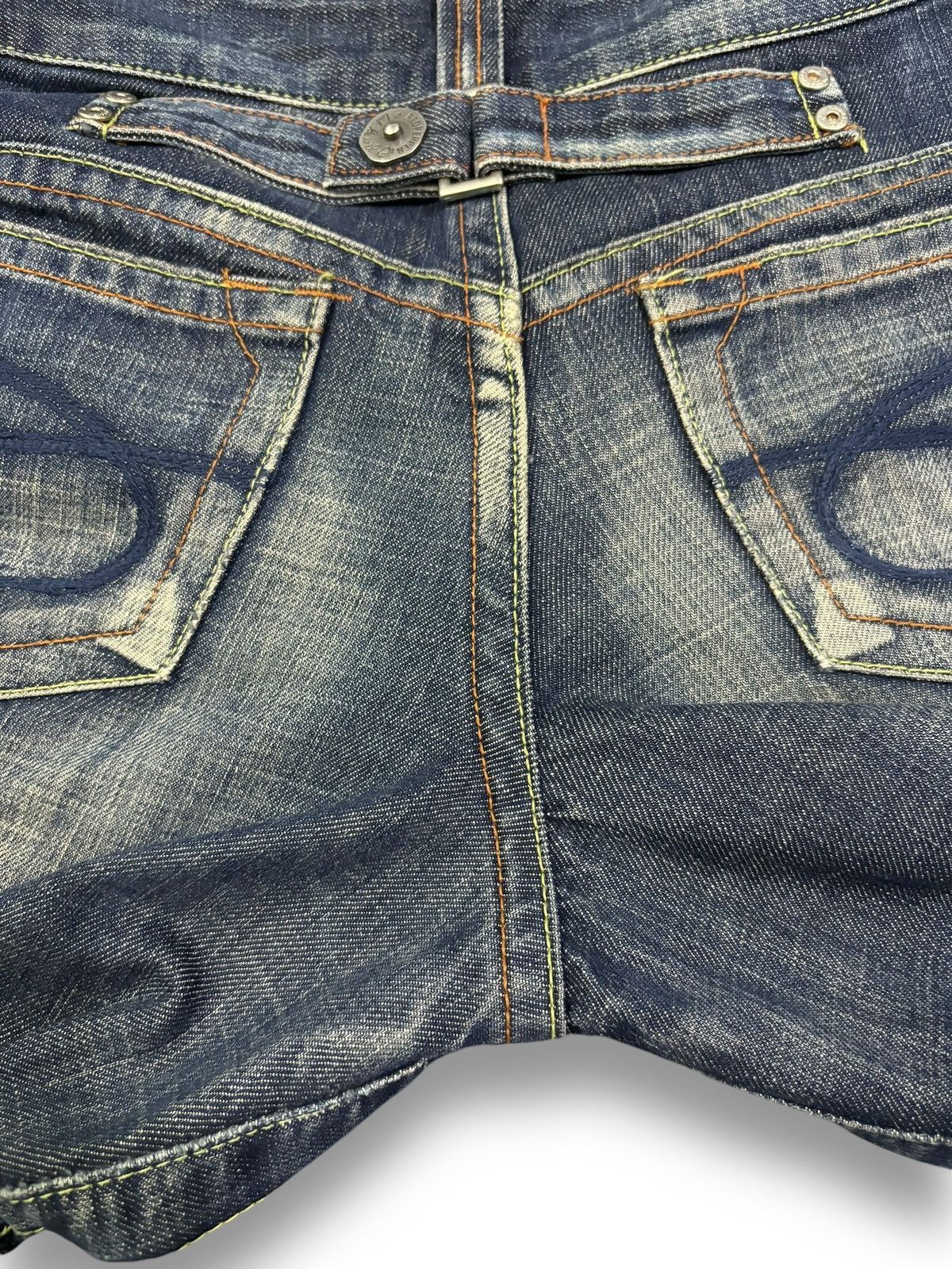 Vintage Japanese Brand Flare Wide Leg Distressed Punk Jeans