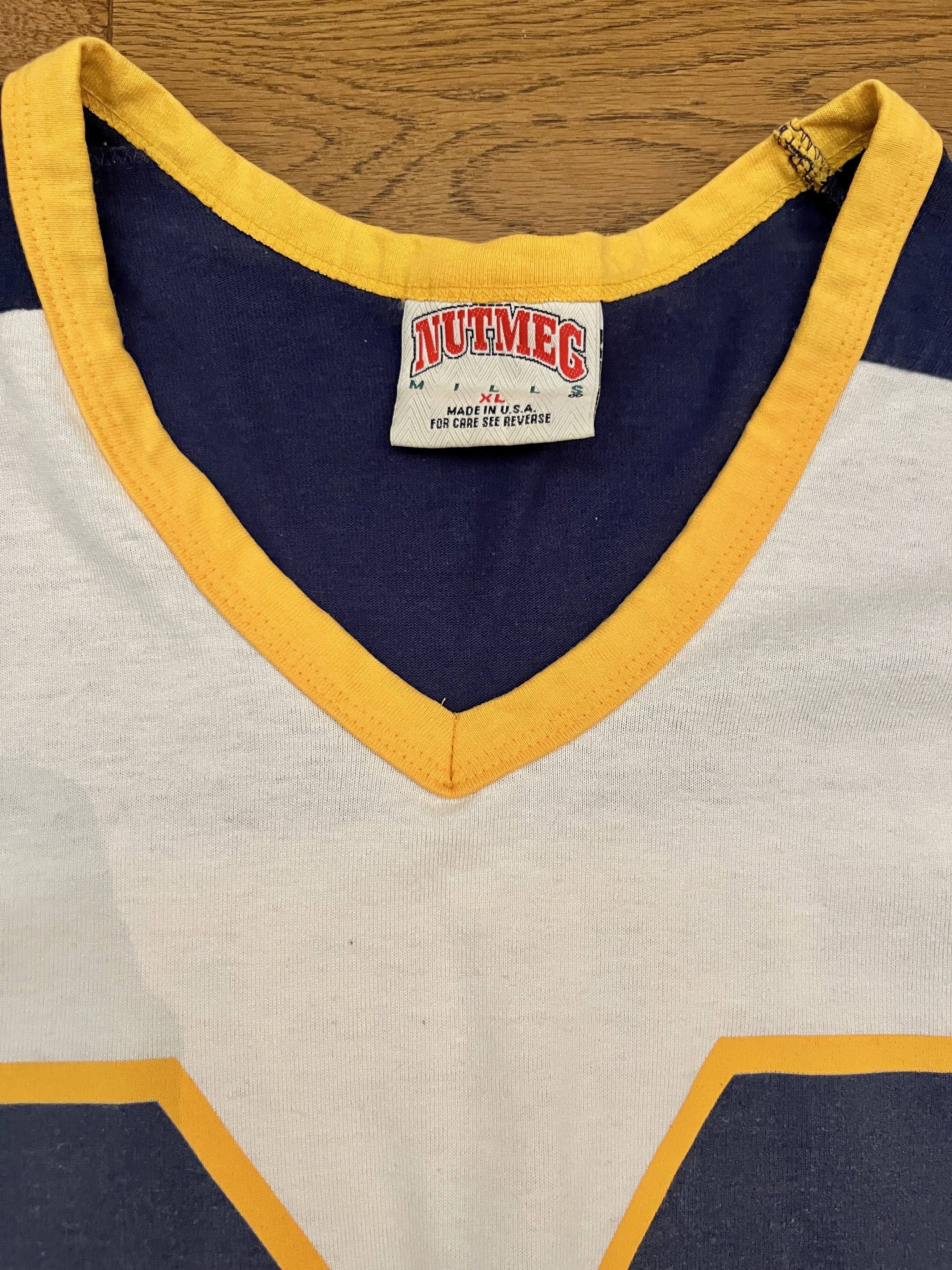 Vintage Vintage 90s Nutmeg Michigan Wolverines Hockey Jersey Top XL Size US XL / EU 56 / 4 - 3 Thumbnail