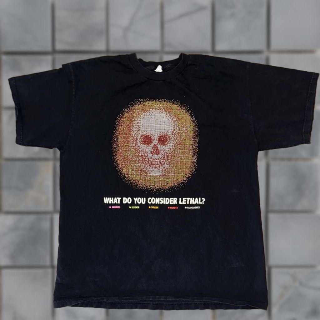 Vintage VINTAGE Y2K T-SHIRT Black XL Men AND Drinking And Driving Shirt Size US XL / EU 56 / 4 - 1 Thumbnail