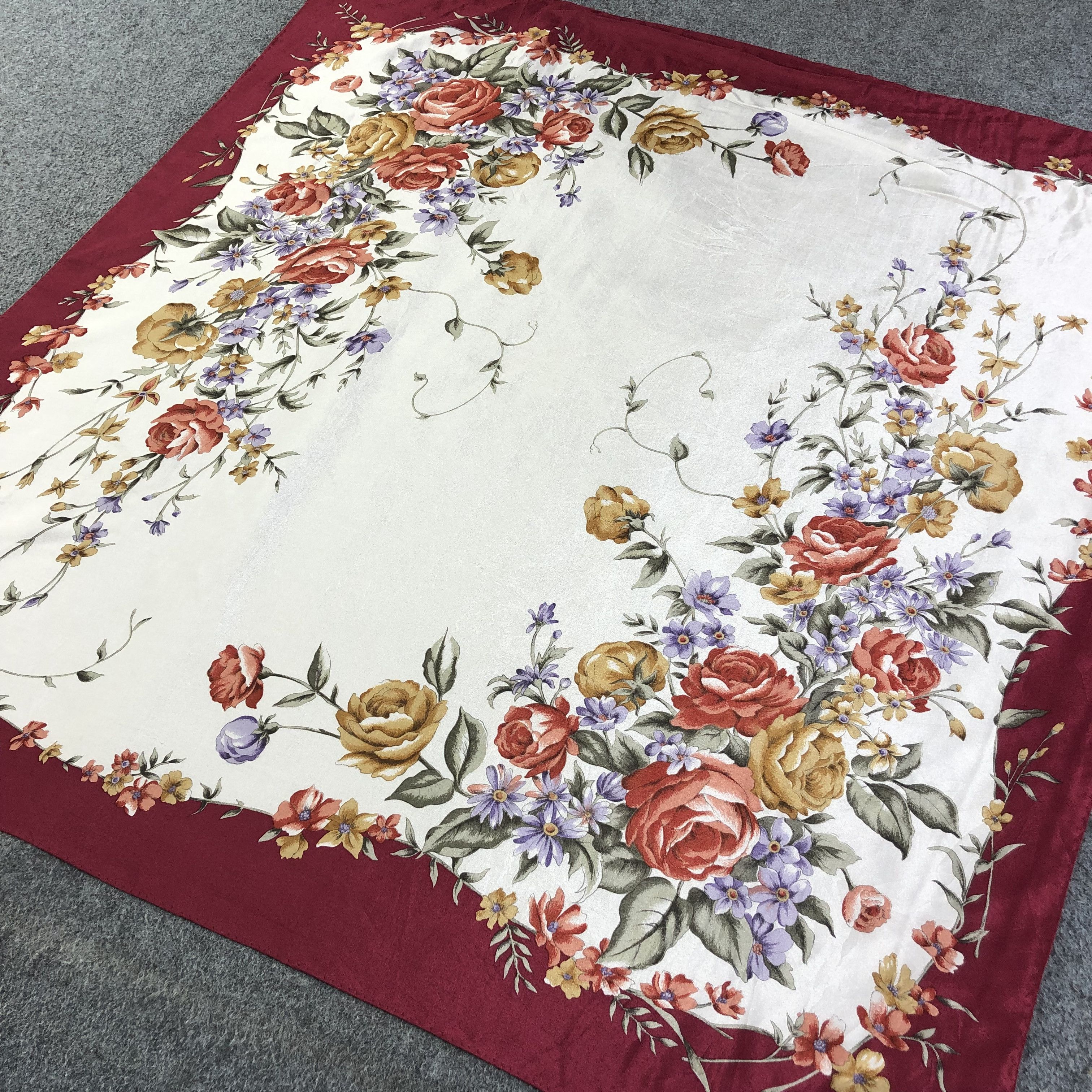 Japanese Brand Titanos Luxury Silk Scarf M505 Size ONE SIZE - 2 Thumbnail