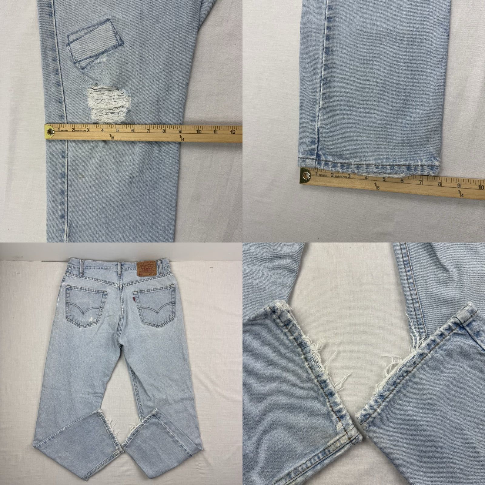 Levi's VINTAGE Levi's 505 Jeans Men Adult 34x30 Regular Fit Straight Blue Cotton 90s 2000s Size US 34 / EU 50 - 10 Thumbnail