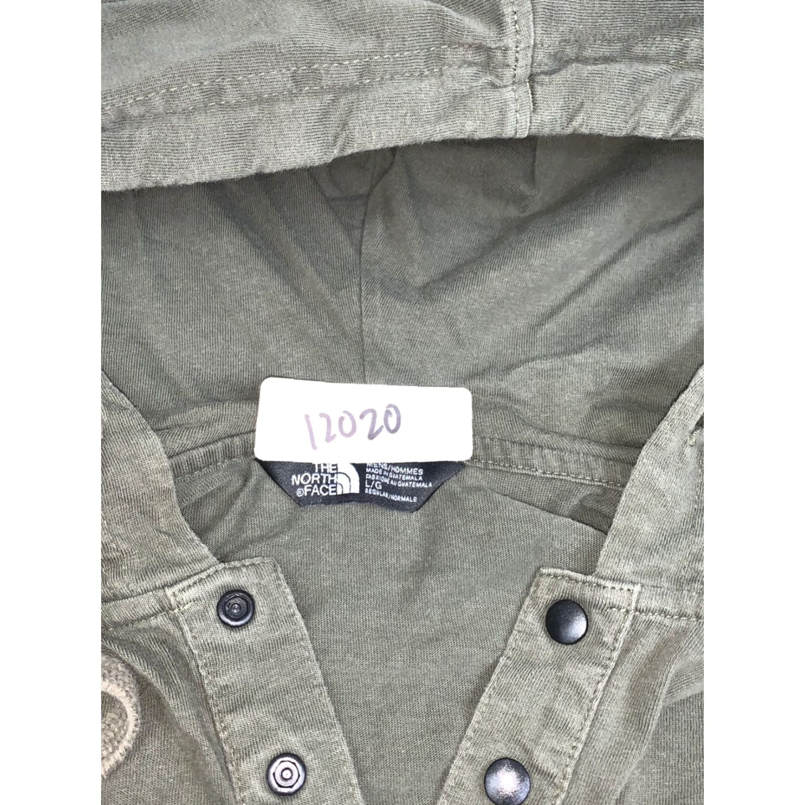 The North Face The North Face Pullover Hooded Sweatshirt Mens L Green 1/4 Button 12020 Size US L / EU 52-54 / 3 - 2 Thumbnail