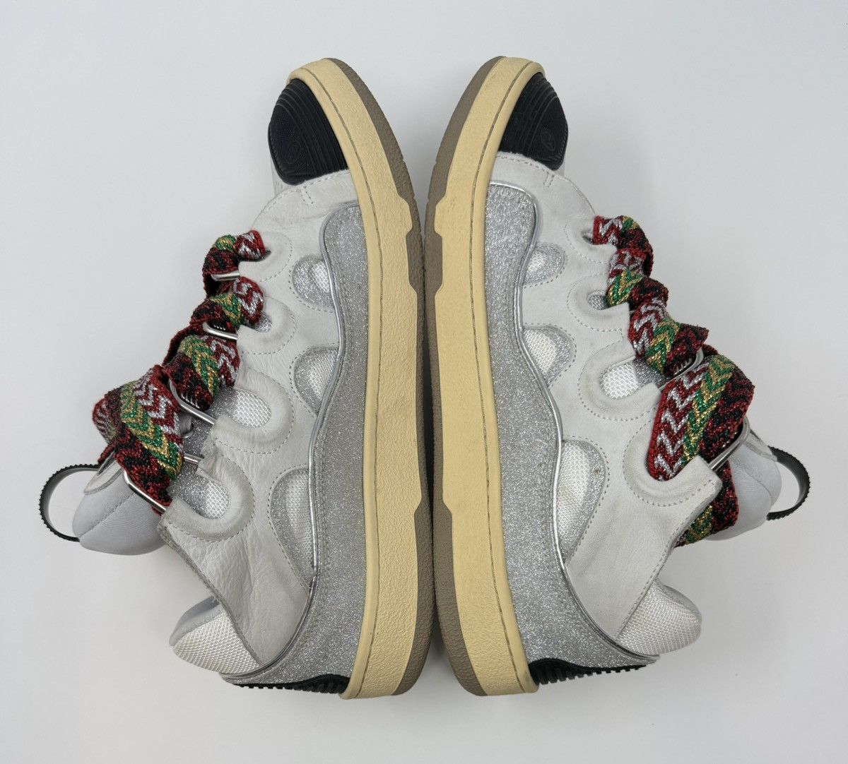 Lanvin Lanvin Curb Sneaker White Glitter Size US 10 / EU 43 - 4 Thumbnail