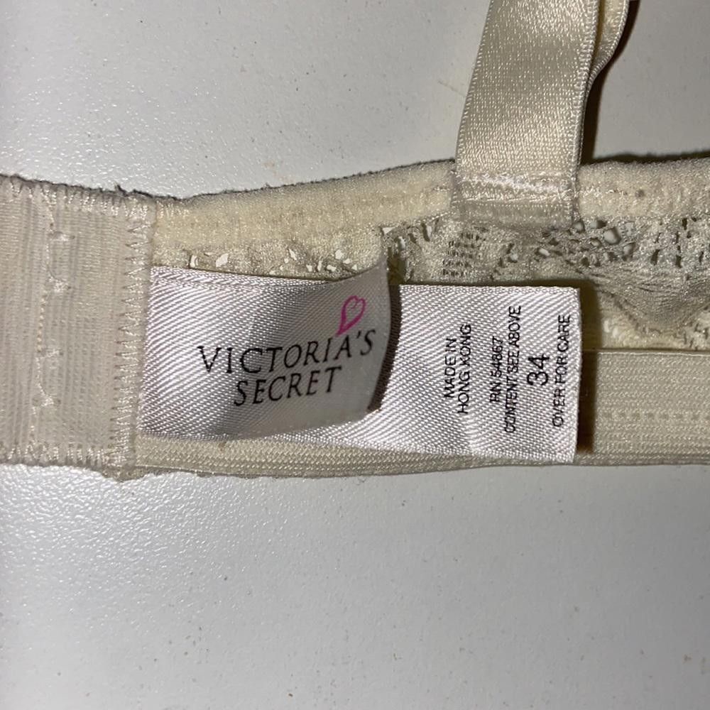 Designer Victoria’s Secret I Vintage Sheer Lace Bralette 34 Size ONE SIZE - 5 Thumbnail