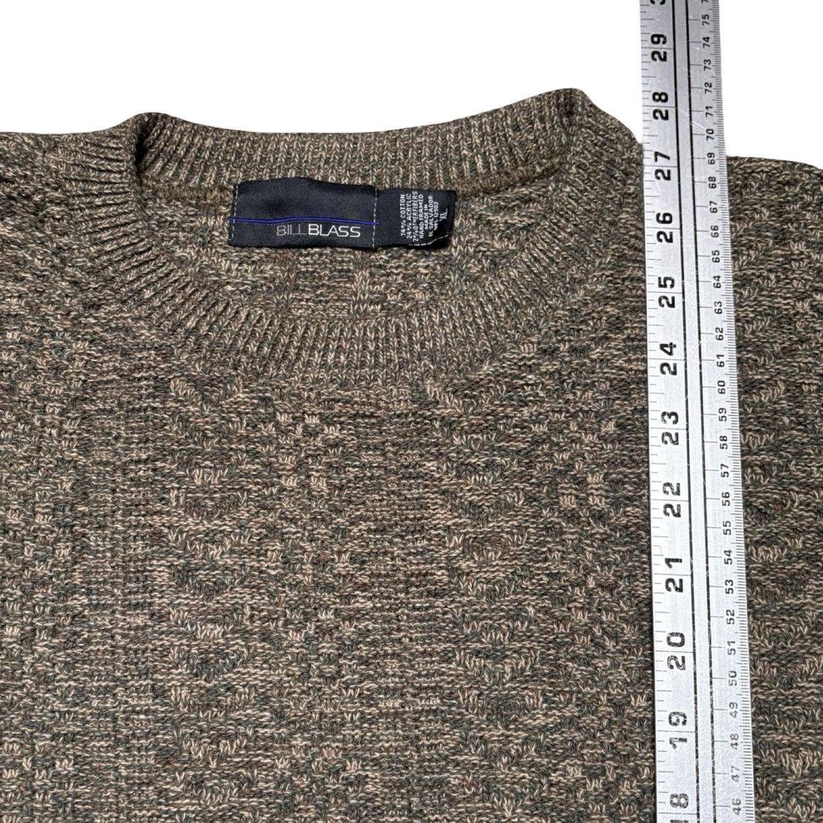 Bill Blass Vintage 90s Bill Blass Blue Textured Knit Sweater Mens XL Size US XL / EU 56 / 4 - 5 Thumbnail