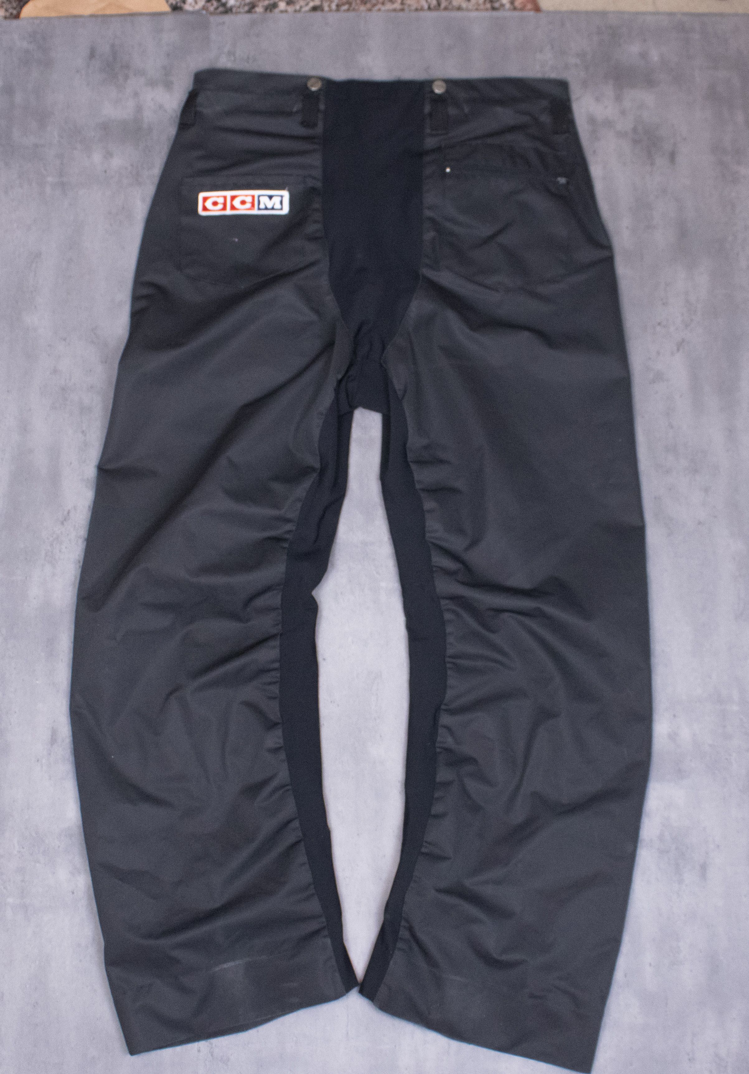 Ccm × Vintage Vintage 1990's CCM Hockey Wide Legged Baggy Fit Black Pant's Size US 36 / EU 52 - 13 Thumbnail