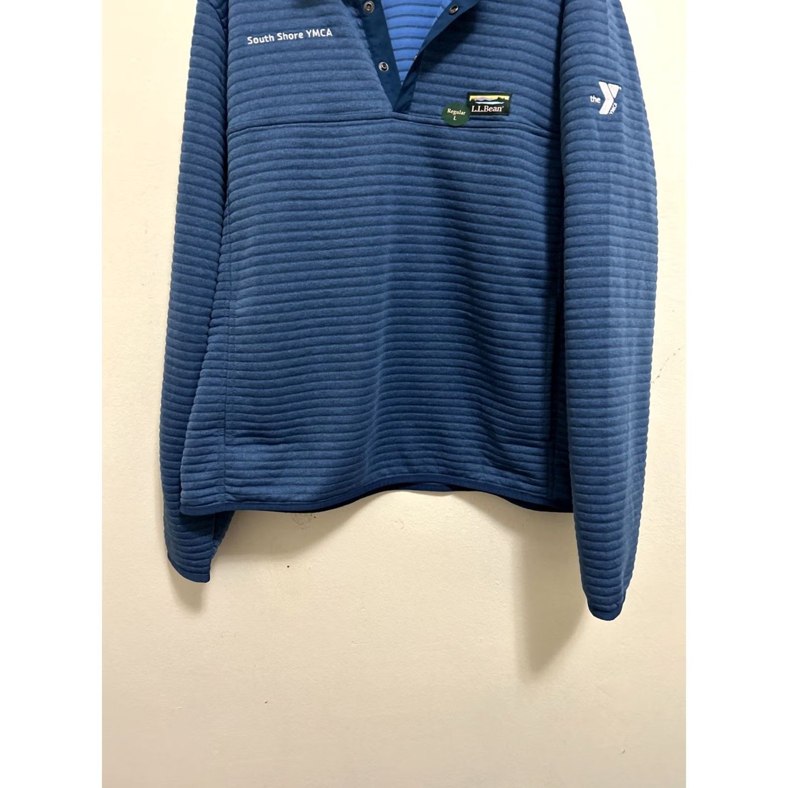 Vintage L.L.Bean Airlight Knit Pullover Mens L Blue Light Ocean Slightly Fitted Sweater 506874 Size US L / EU 52-54 / 3 - 3 Thumbnail