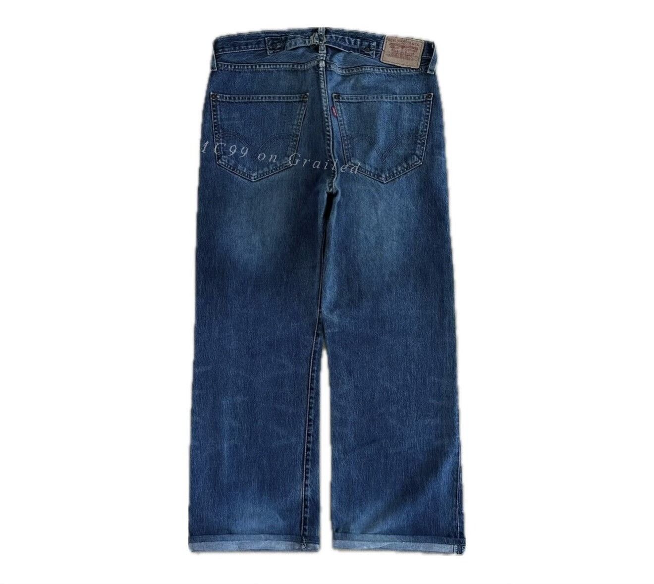 Vintage Vintage Levi's 542 Buckle Back Wide Taper Jeans Size US 34 / EU 50 - 1 Thumbnail