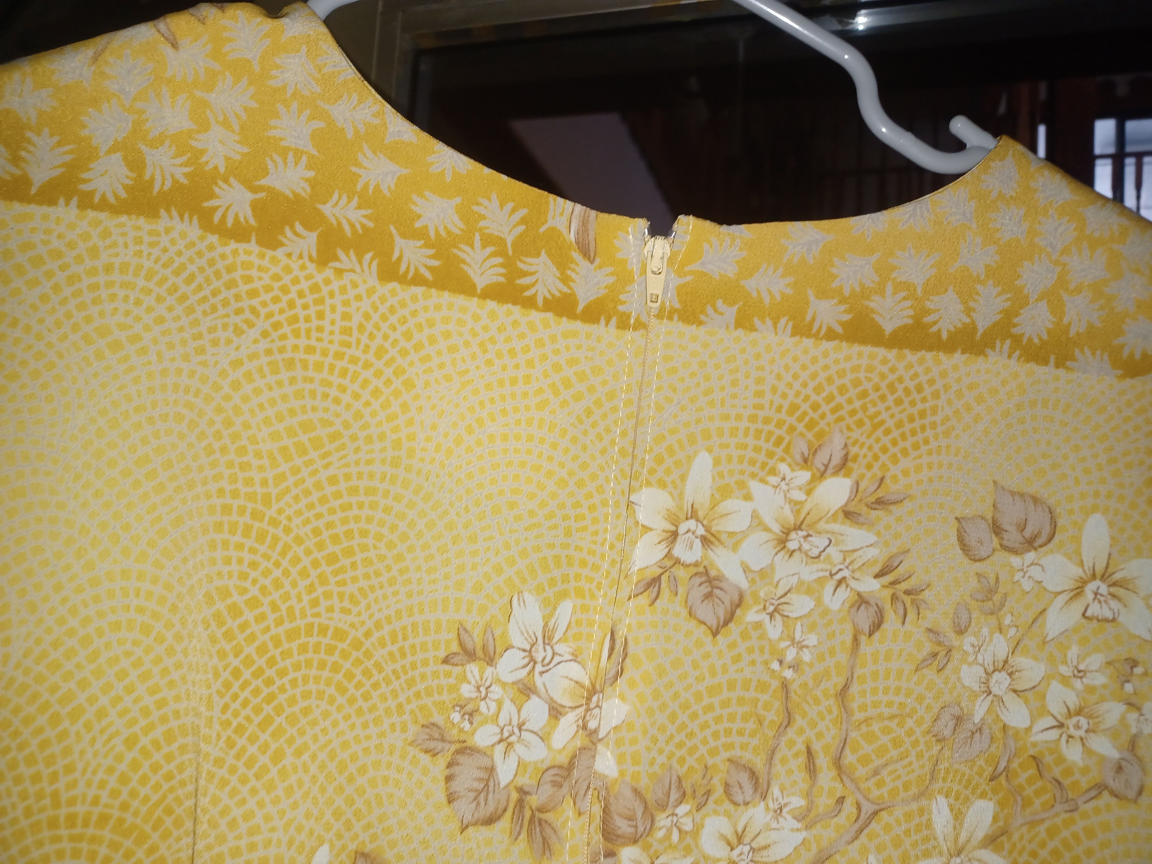 Other Two Twenty Vintage Maxi Dress Medium Yellow Size M / US 6-8 / IT 42-44 - 3 Thumbnail