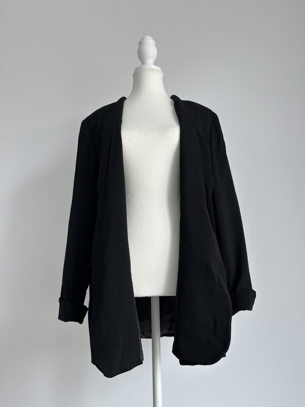 Jil Sander Vintage Jil Sander Black Wool Avant Garde Blazer Jacket Sz L Size M / US 6-8 / IT 42-44 - 6 Thumbnail