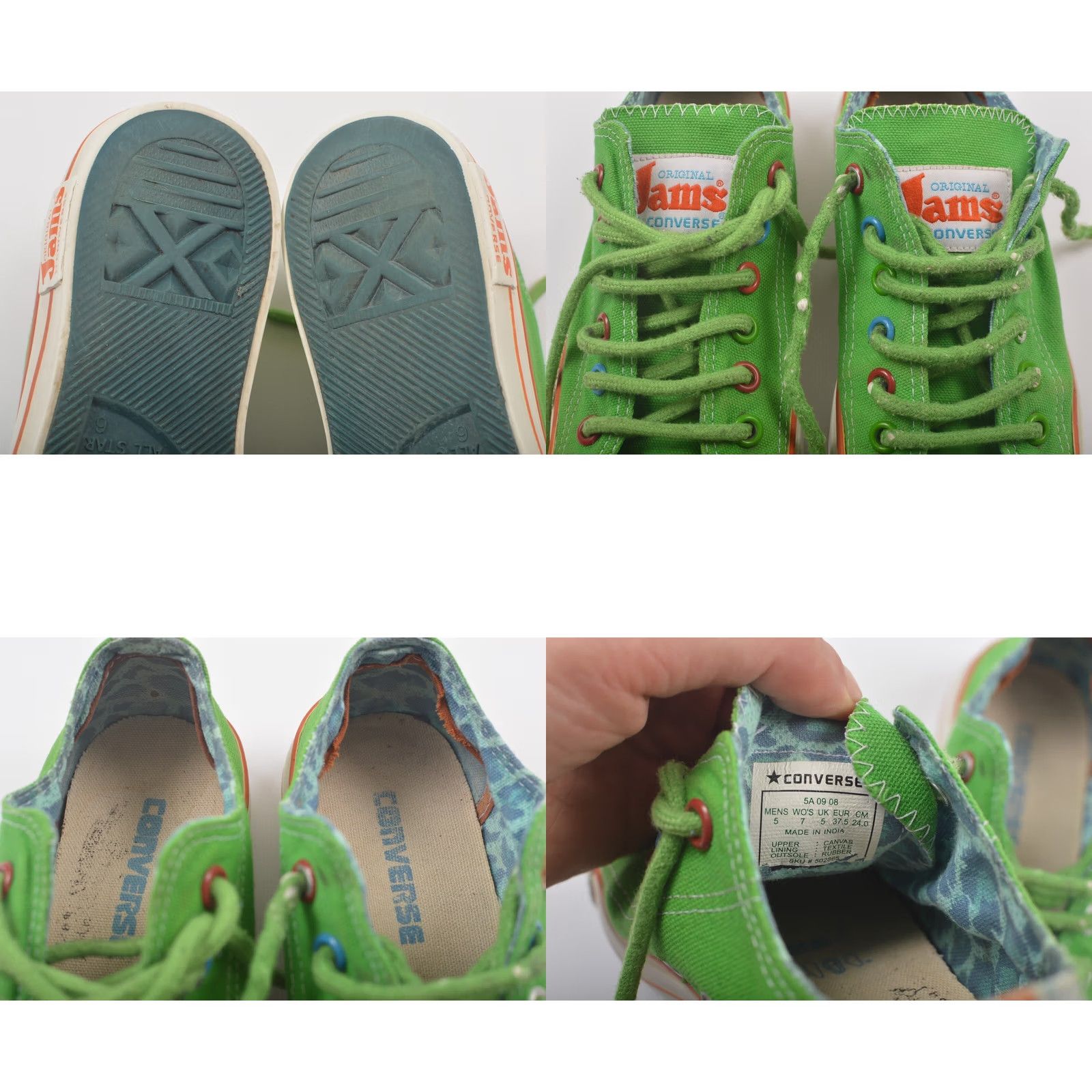 Converse Converse Jams Vintage Green Keds Sneakers Women US 7 / UK 5 / EU 37.5 Size 37.5 Made in India Tie-dye? (If "Keds" is brand and style) Size US 5 / IT 35 - 8 Thumbnail