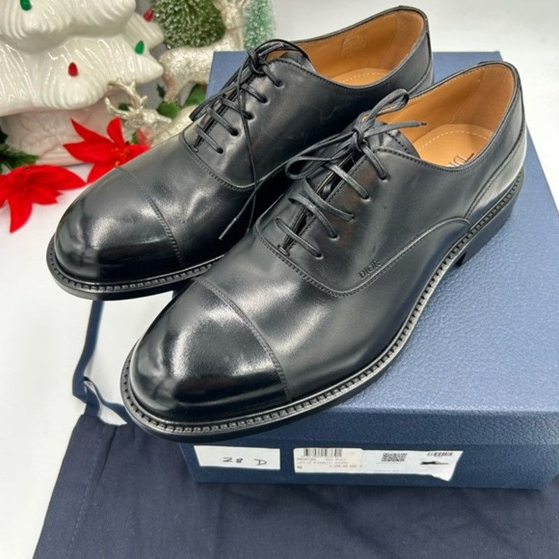 Dior Men's embassy Black Leather Oxford Shoes