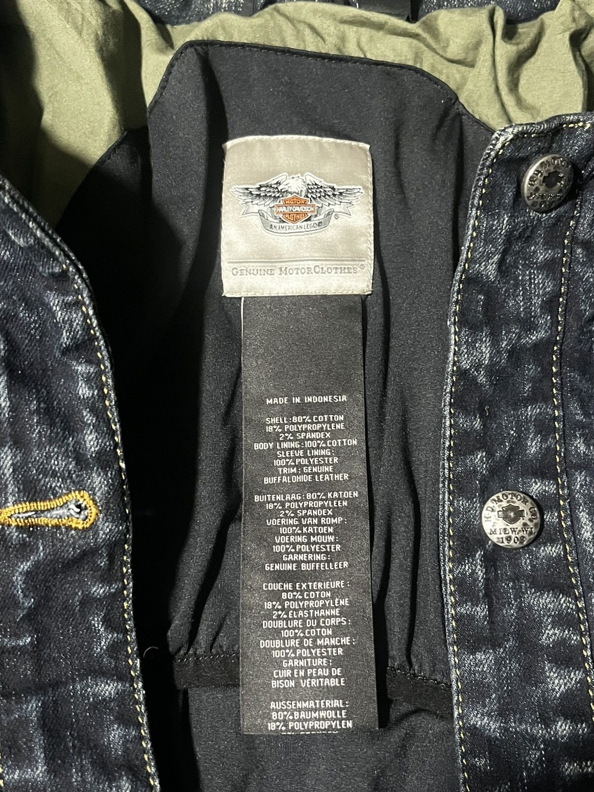 Harley Davidson Vintage Harley Davidson Denim Jacket Size XL / US 12-14 / IT 48-50 - 9 Thumbnail