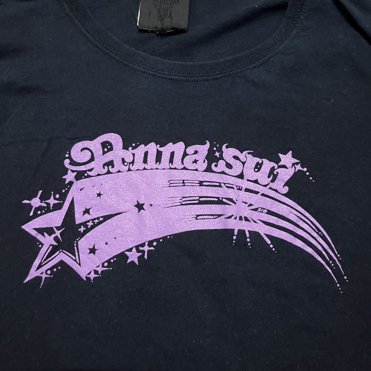 Designer Rare Vintage Anna Sui Spellout Logo Tees Size US S / EU 44-46 / 1 - 6 Thumbnail