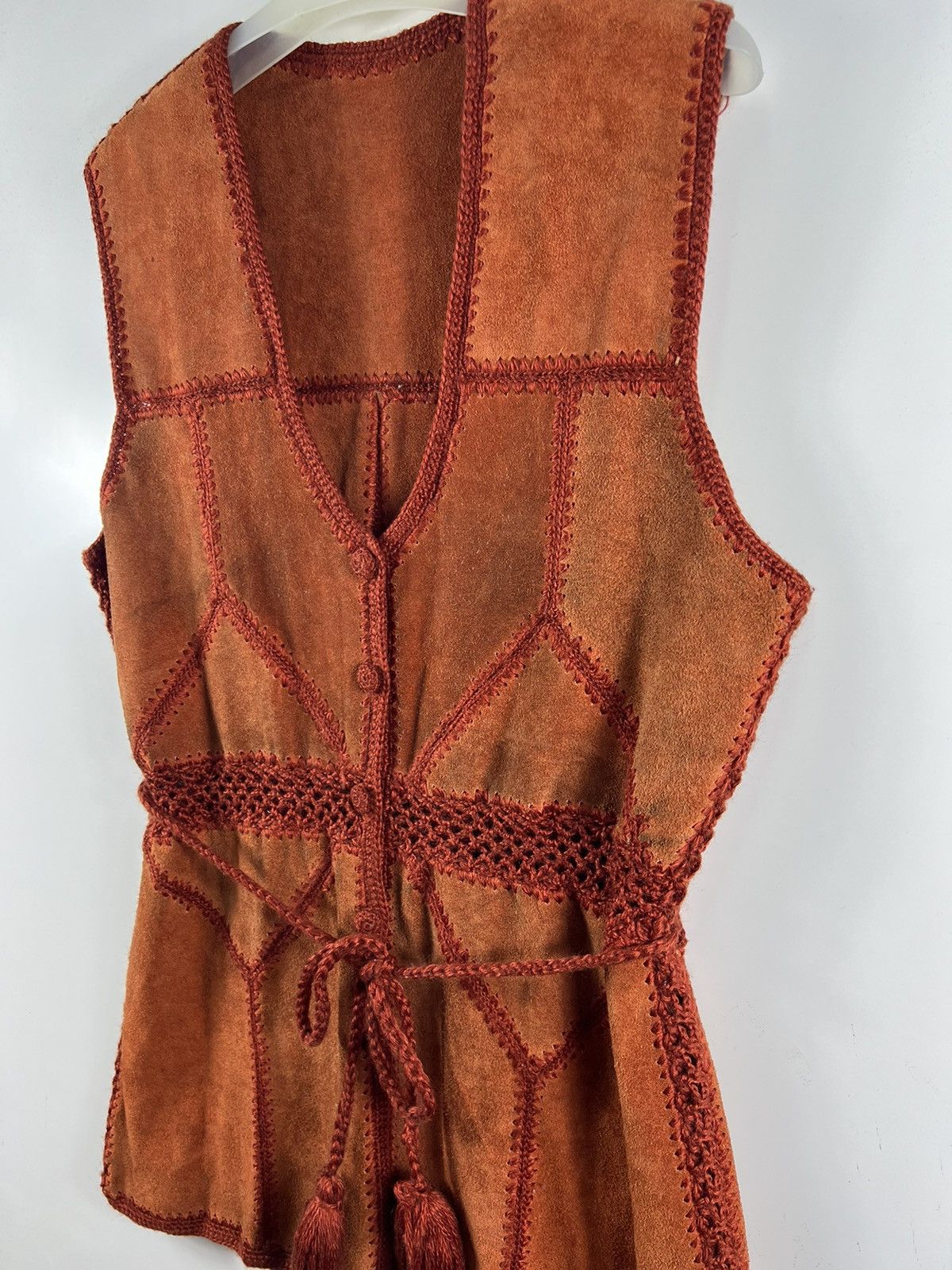 Leather 🔥 Suede Leather Sleeveless button up dresses Size M / US 6-8 / IT 42-44 - 2 Thumbnail