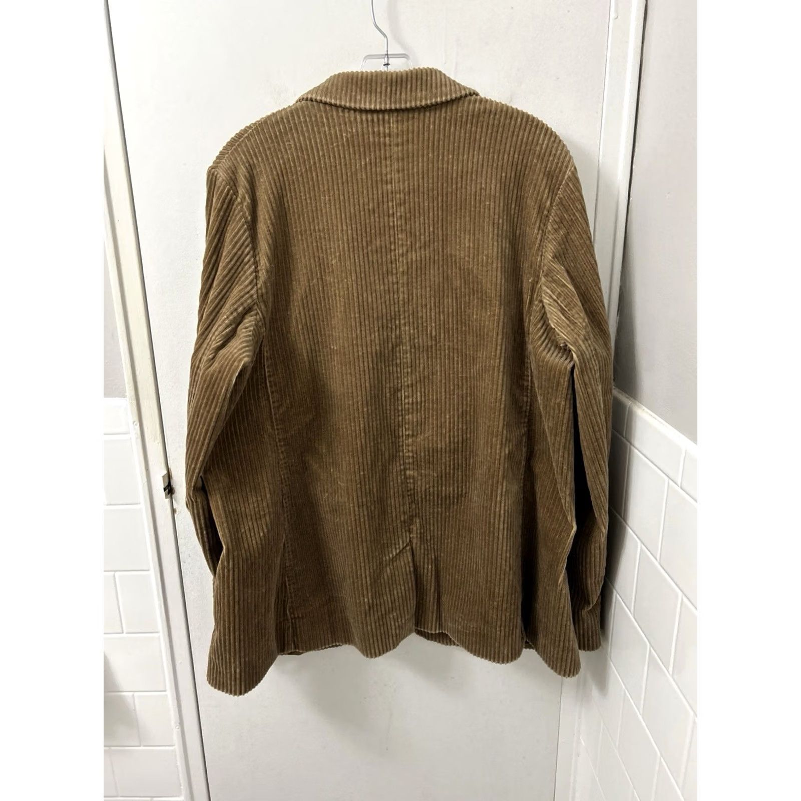 Lands' End Lands' End Corduroy Blazer Mens 44R Brown 2 Button Sport Coat Jacket Vintage No Size 44R - 6 Thumbnail