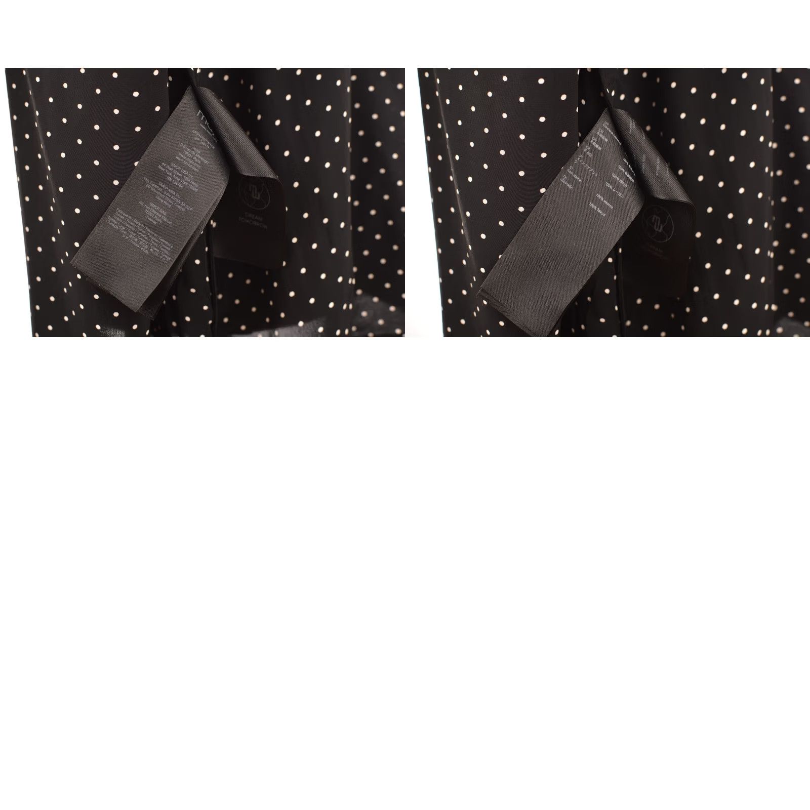 Maje Maje Blouse Shirt Viscose Polka Dot Made in Tunisia Size 1 Black Womens Size XS / US 0-2 / IT 36-38 - 8 Thumbnail