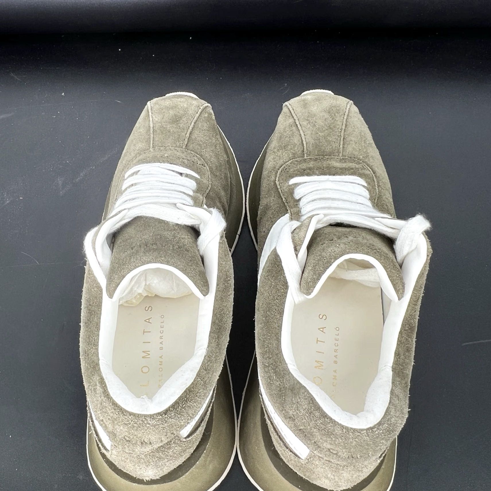 Vintage PALOMA BARCELÓ Palomitas Green Suede Sneakers Low Top 9 Women Casual Athletic Shoes Size US 9 / IT 39 - 7 Thumbnail
