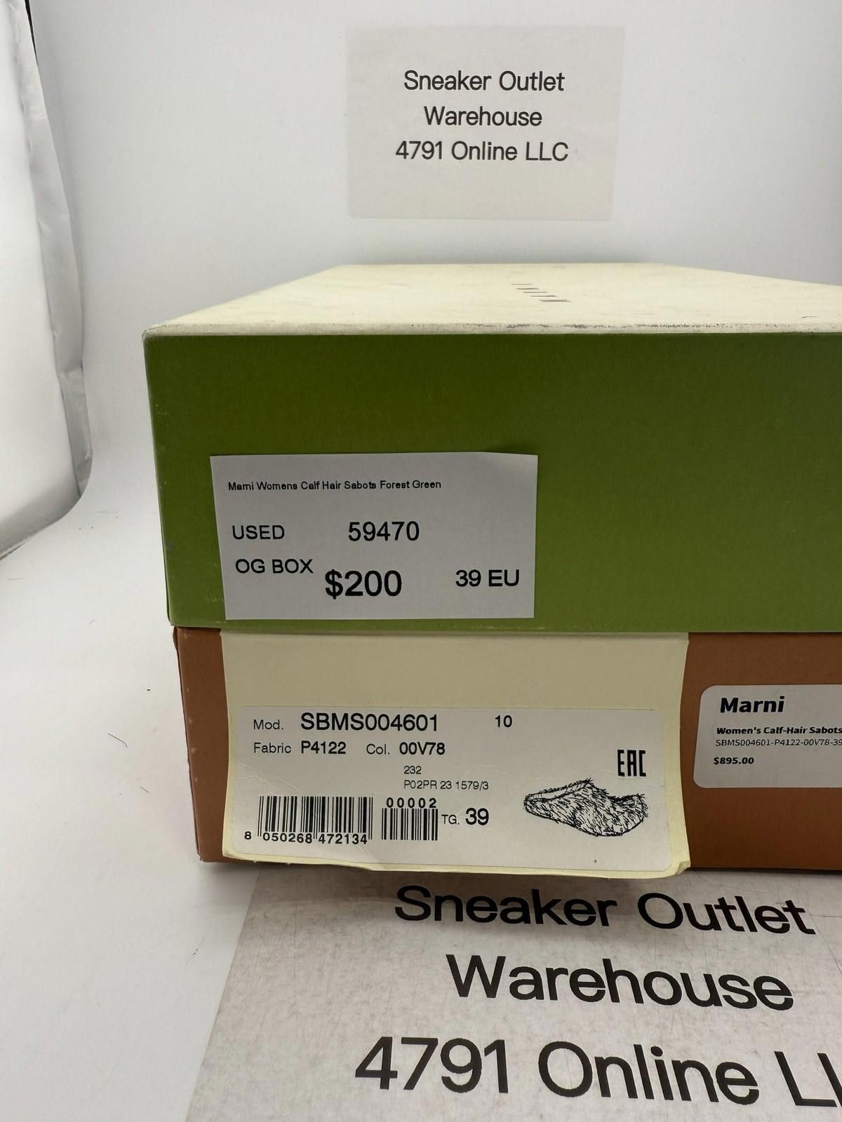 Marni Marni Women's Calf Hair Forest Green EU 39 Used with Box Size US 9 / IT 39 - 7 Thumbnail
