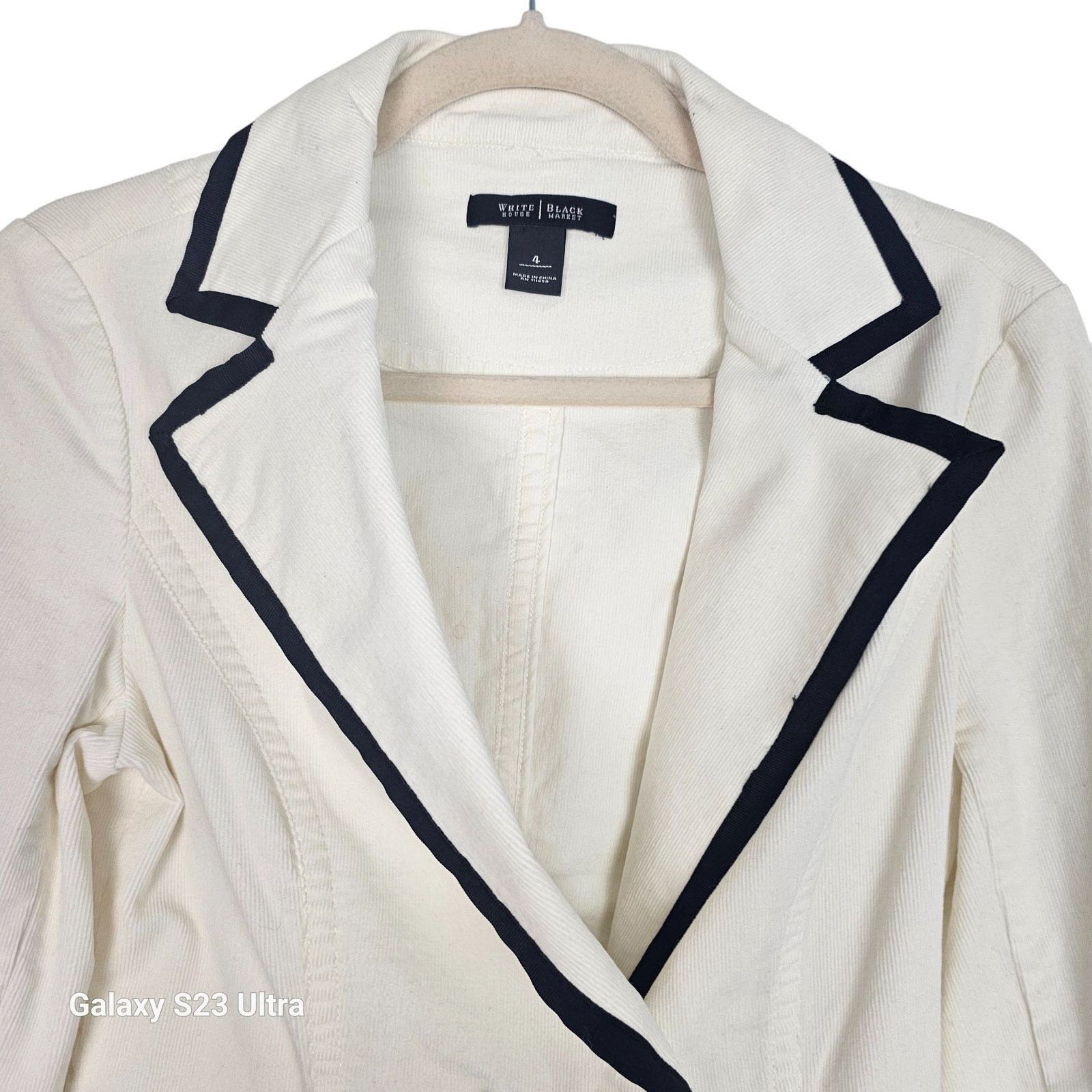 White House Black Market White House Black Market Corduroy Cropped Blazer 4 Classic Size S / US 4 / IT 40 - 2 Thumbnail