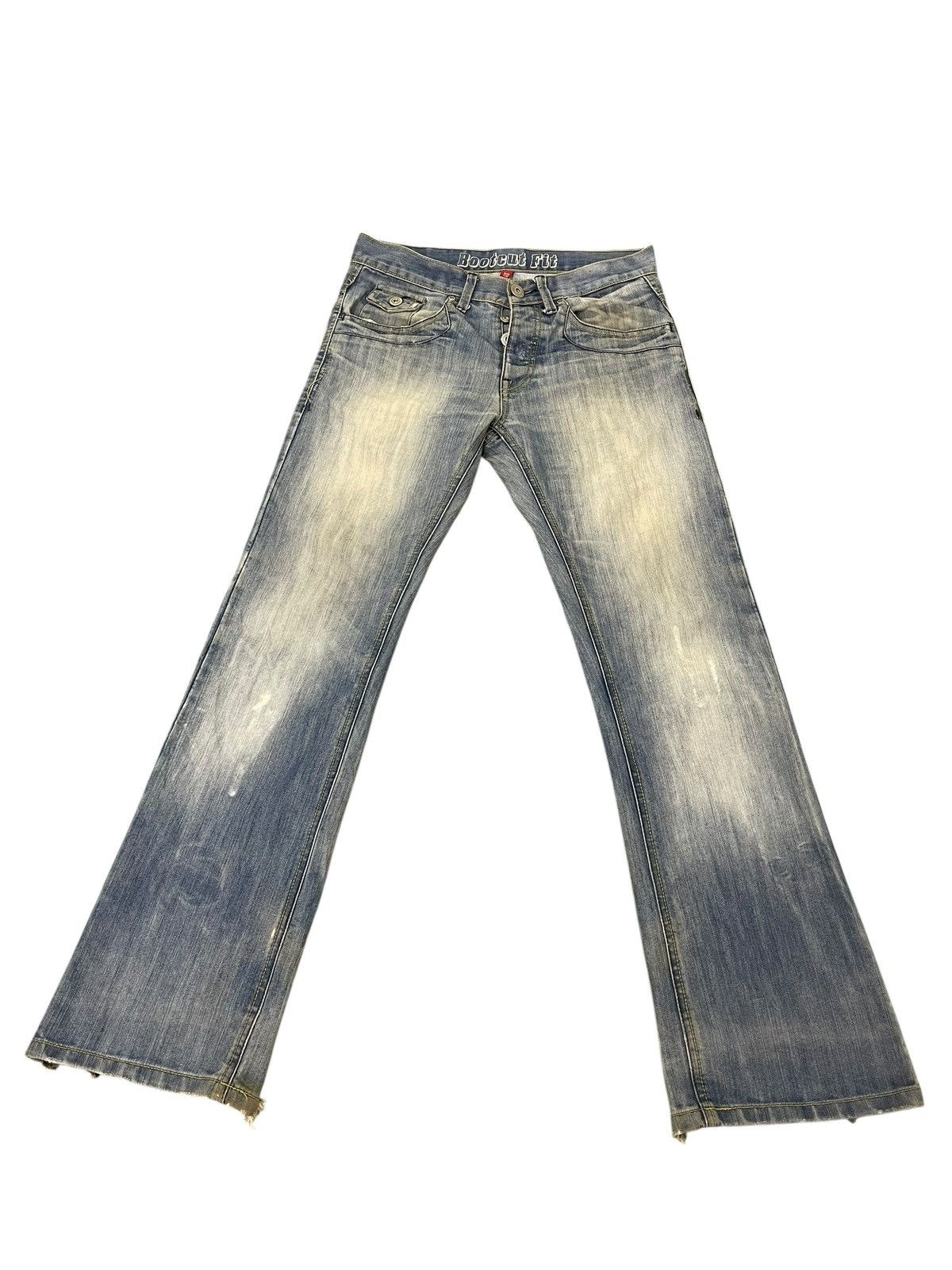 Japanese Brand Flare Jeans Denim Co Faded Distress Boot Cut 2🟦3 Size US 32 / EU 48 - 8 Thumbnail
