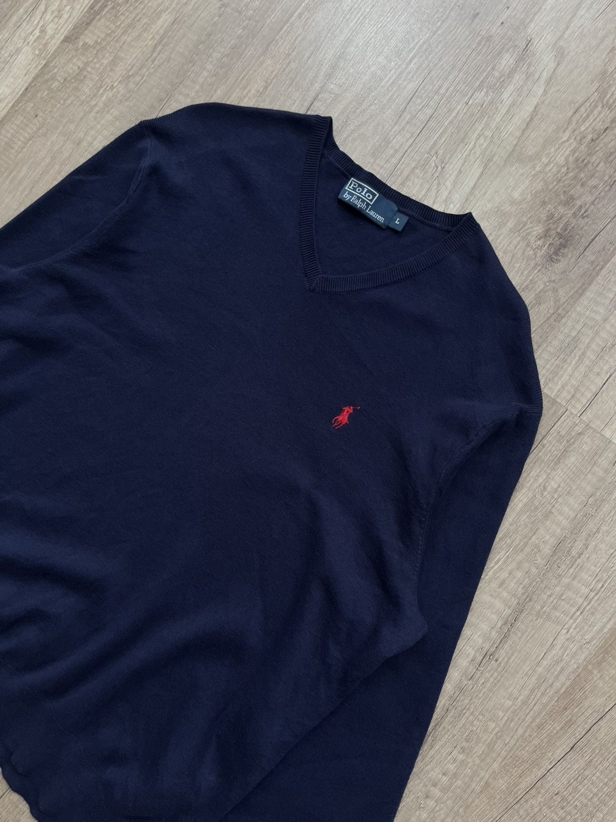 Polo Ralph Lauren Polo Ralph Lauren Sweater Men Long Sleeve Navy Blue Size L Size US L / EU 52-54 / 3 - 3 Thumbnail