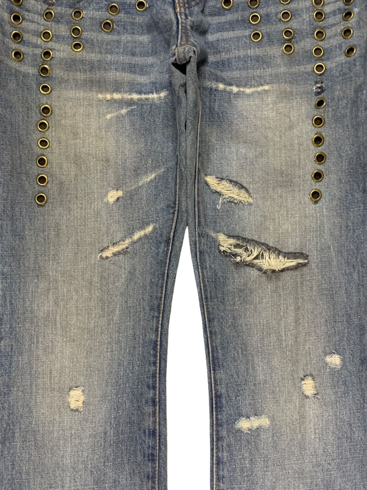 Japanese Brand × Kapital Vintage Japanese Brand Mud Wash Distressed Flare Jeans Size US 30 / EU 46 - 5 Thumbnail