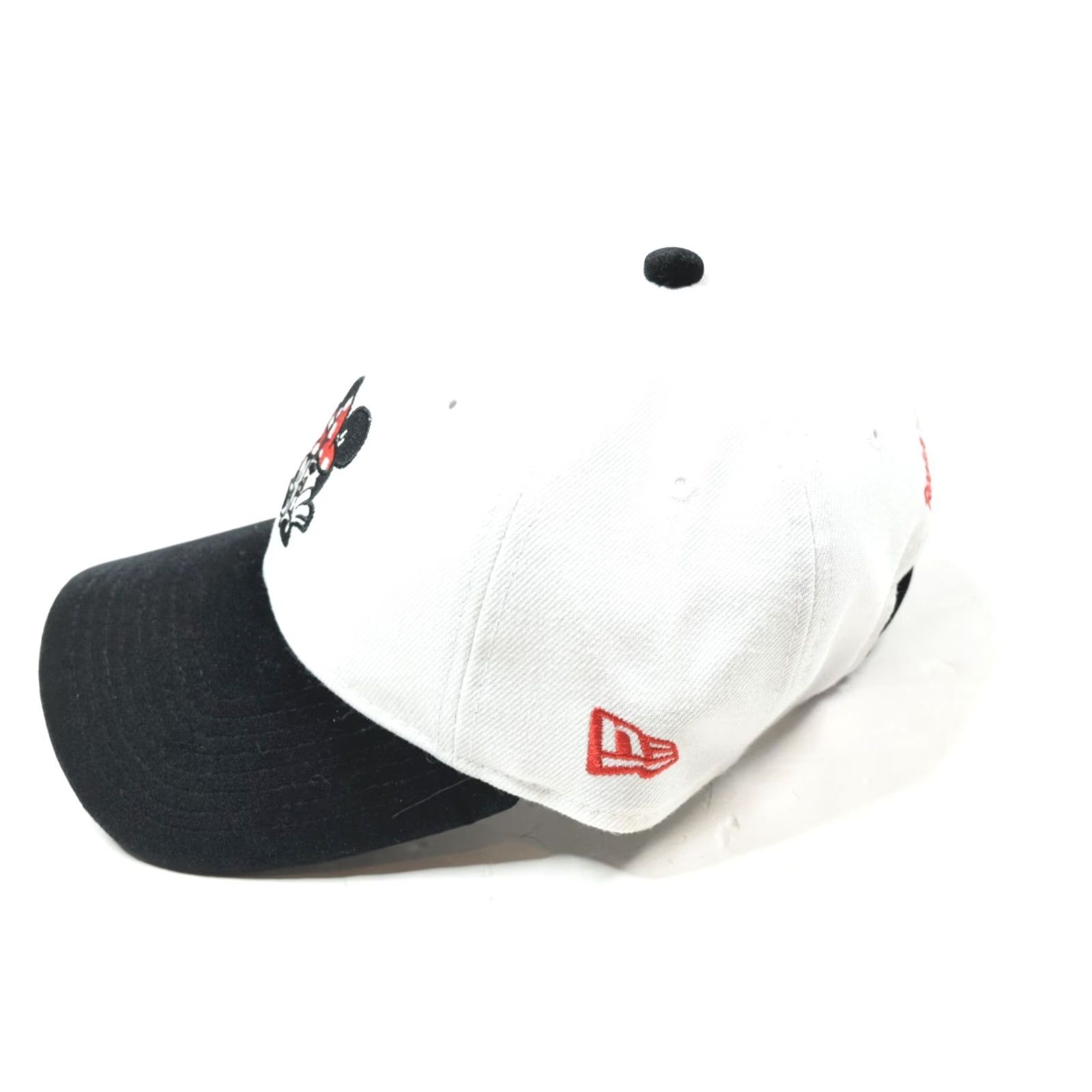New Era New Era Minnie Mouse Peaking Hat White Black Strapback Adjustable Hat Womens One Size White Black Minnie Mouse Strapback Adjustable Baseball Cap Size ONE SIZE - 4 Thumbnail