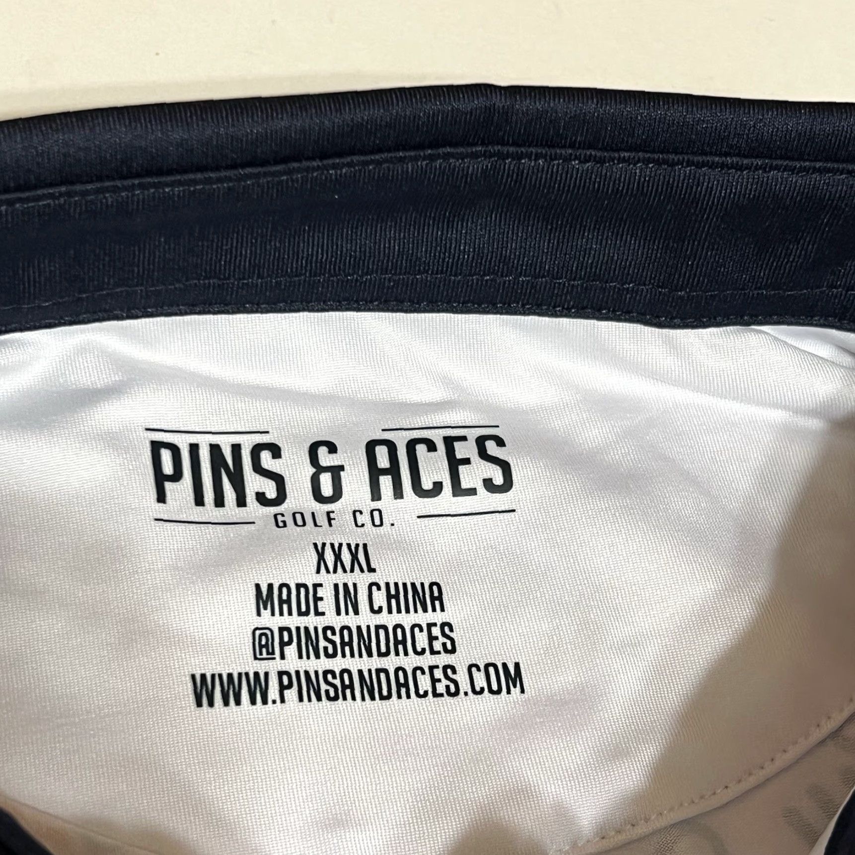 Vintage Pins & Aces Golf Polo Shirt Men's 3XL White Skull Polyester Blend Non-Restricted NWT Size US XXL / EU 58 / 5 - 7 Thumbnail