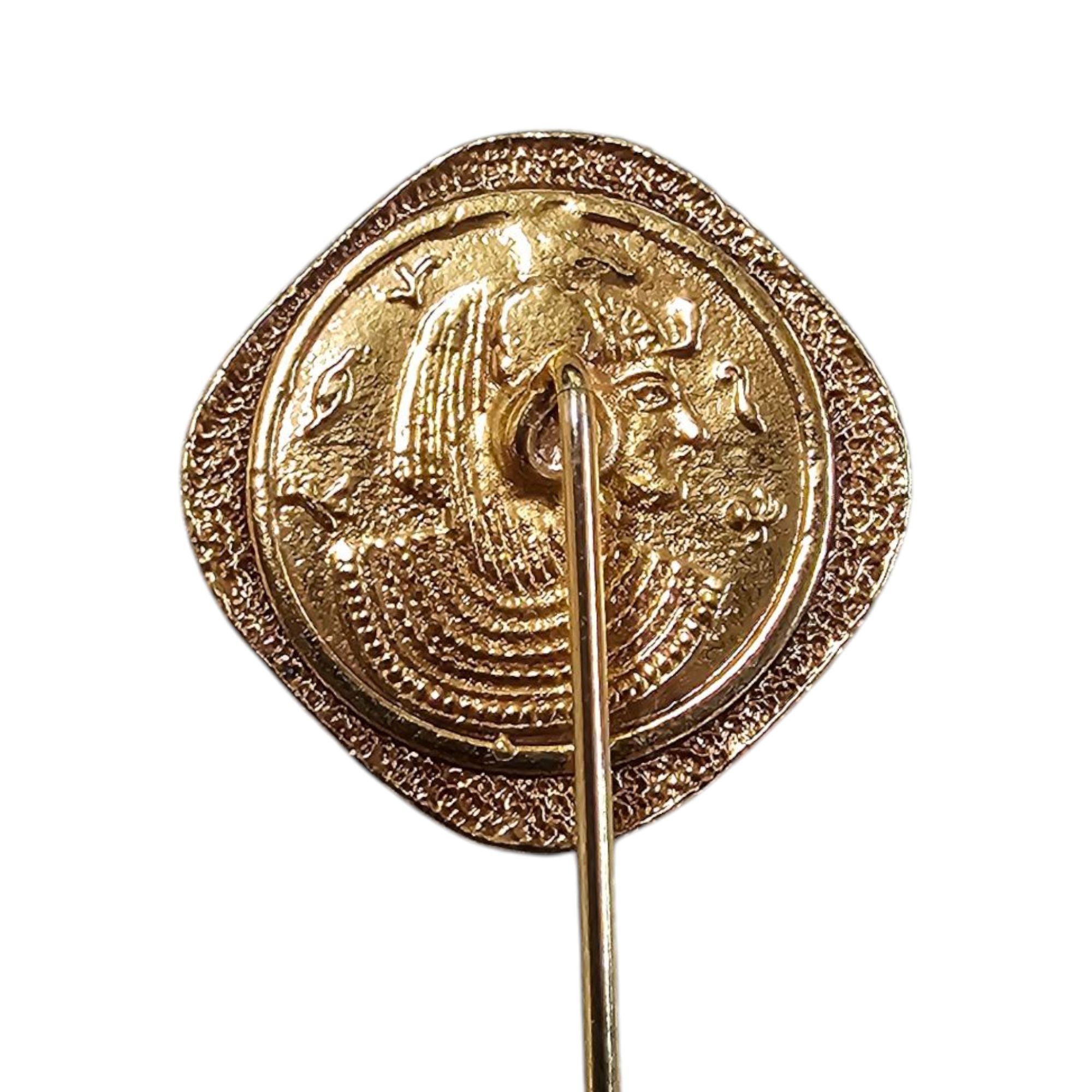 Other Phoenix Rising Stick Pin Flames Egyptian Pharaoh Head Coin L Size ONE SIZE - 3 Thumbnail