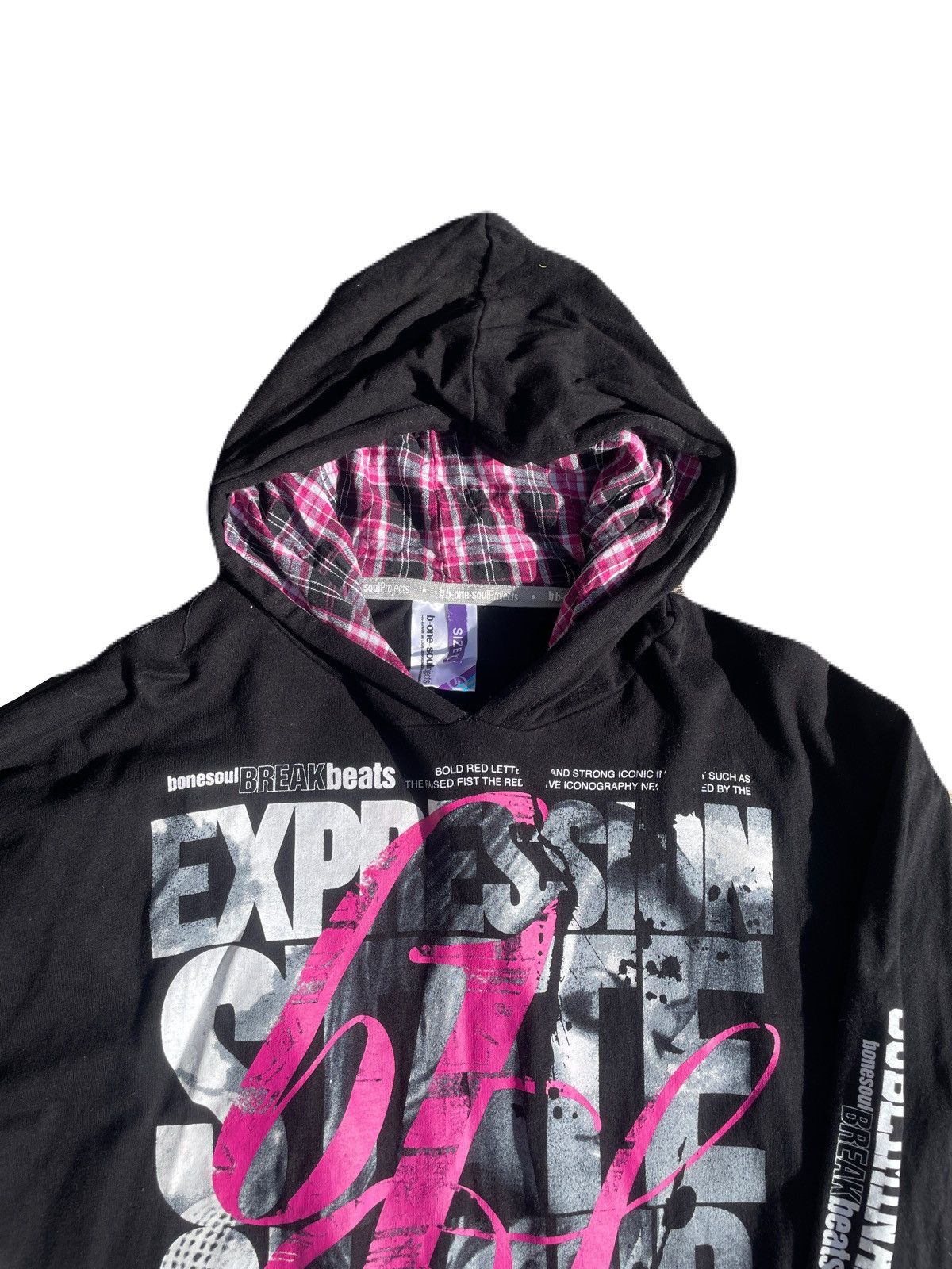 If Six Was Nine 2000s Japanese archive Vkei Layered Poem Lightwight Hoodie Size US M / EU 48-50 / 2 - 5 Thumbnail