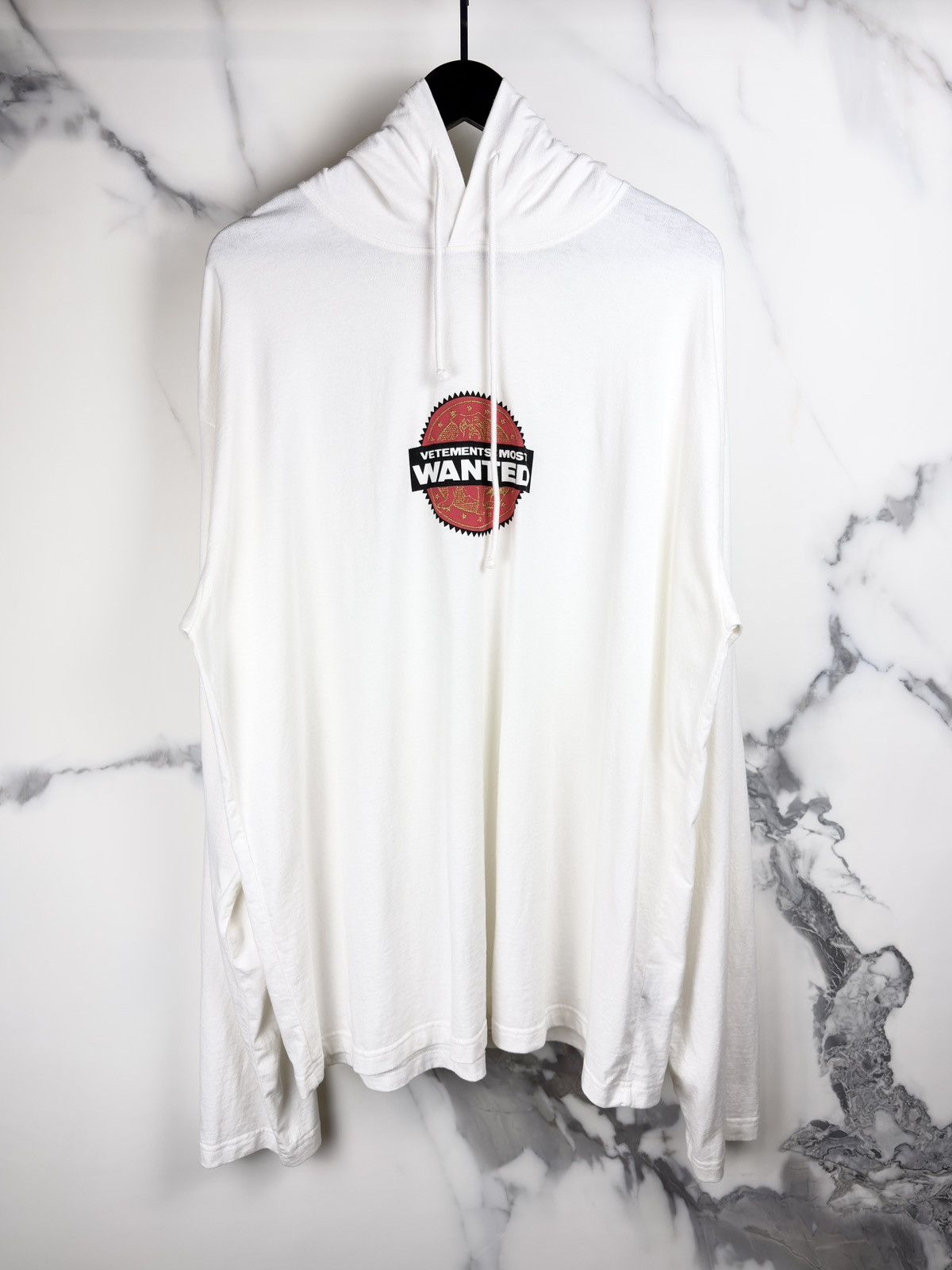Vetements SS21 Vetements Most Wanted Logo Shirt Hoodie White Size US M / EU 48-50 / 2 - 1 Thumbnail