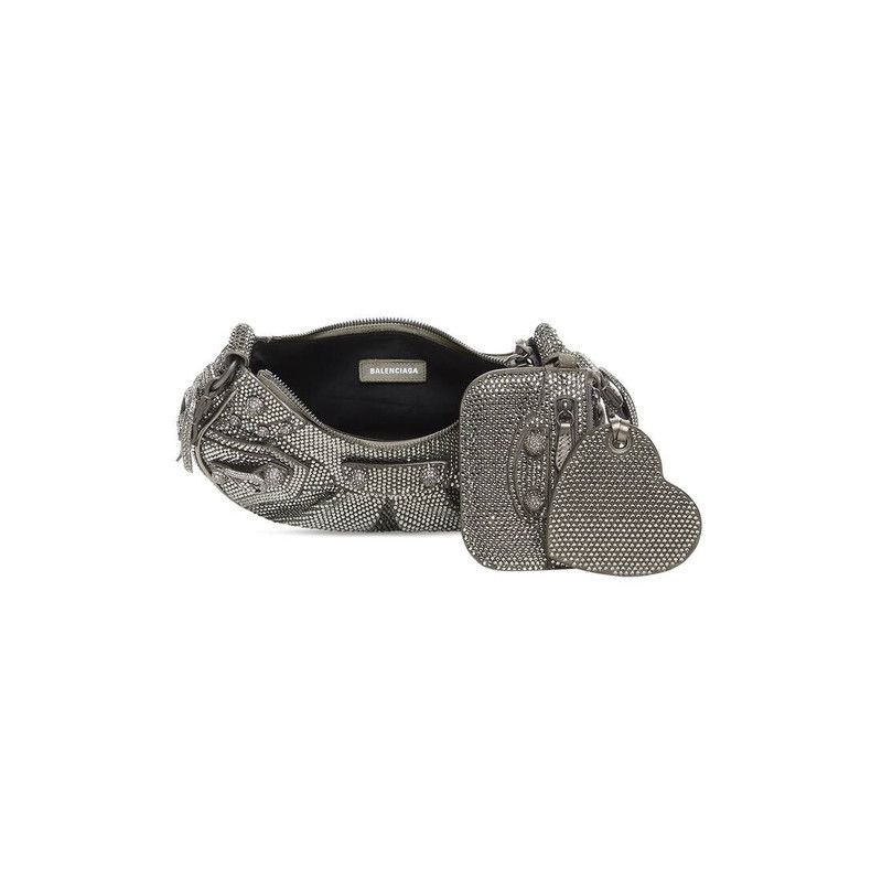 Balenciaga o1srvl11e0426 Size: OS / Le Cagole XS Shoulder Bag in Gray Size ONE SIZE - 6 Thumbnail