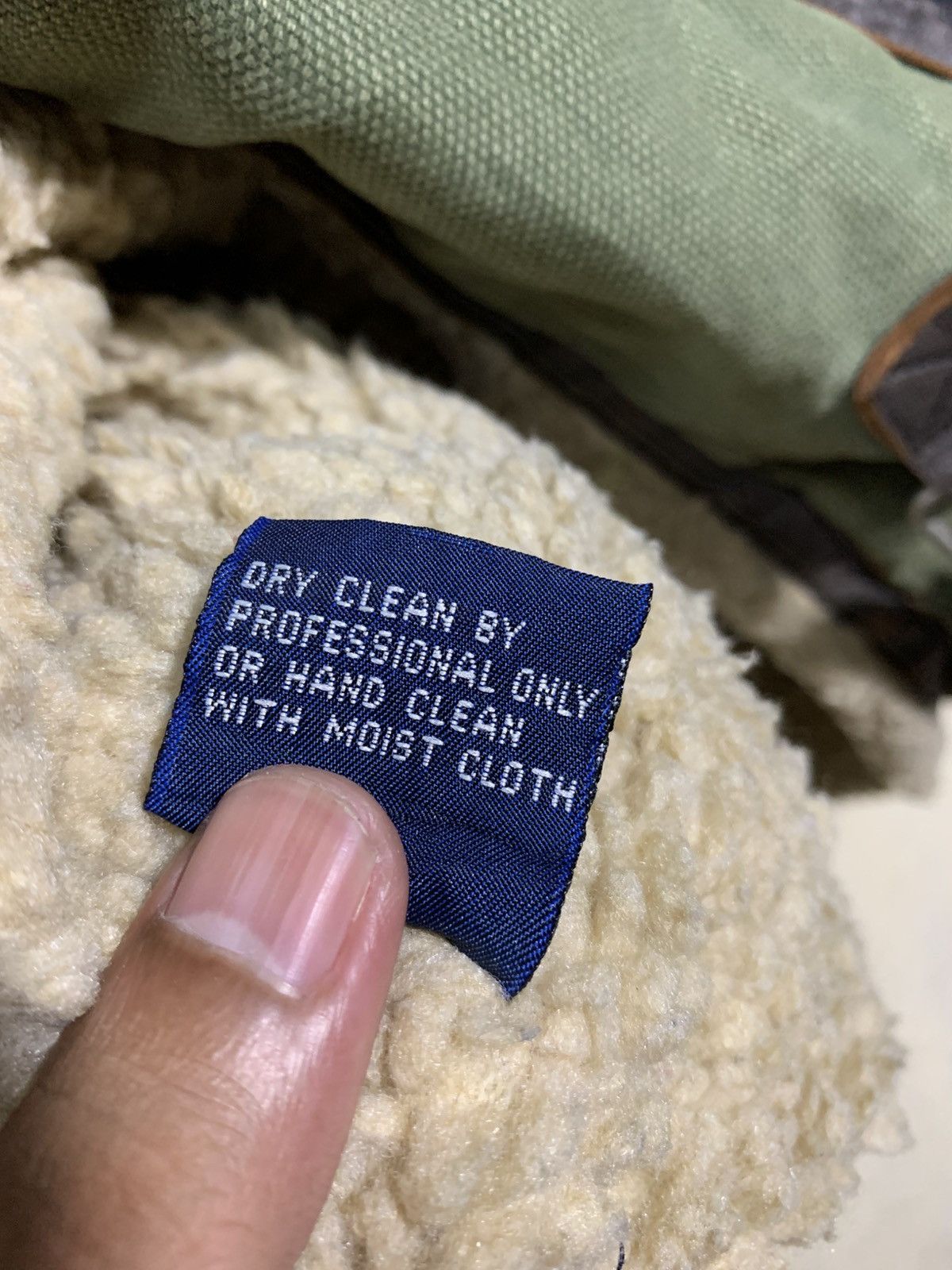 Japanese Brand 🔥VERSO SPLIT CANVAS/LEATHER SHERPA JACKETS Size US L / EU 52-54 / 3 - 9 Thumbnail